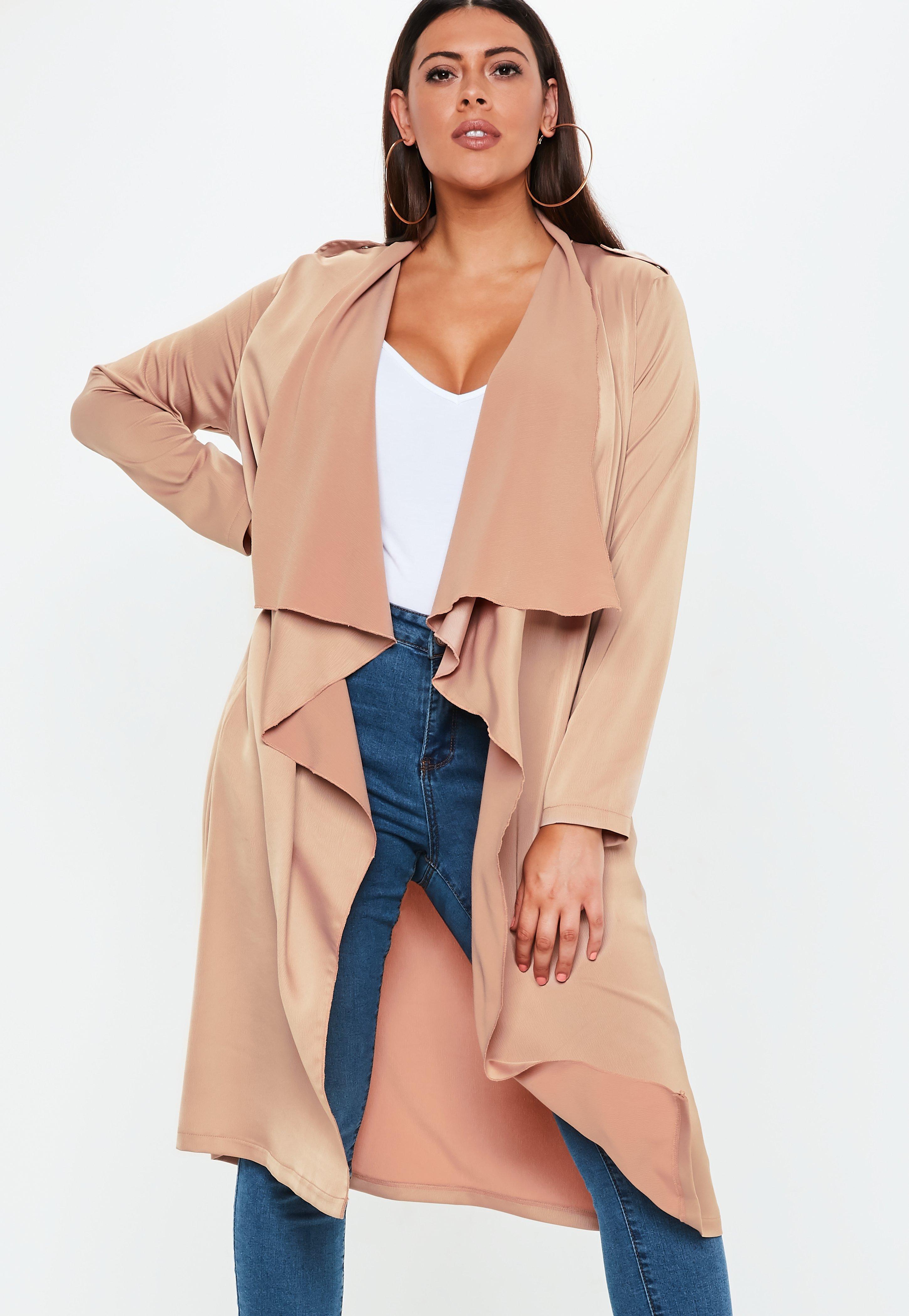 plus size waterfall vest