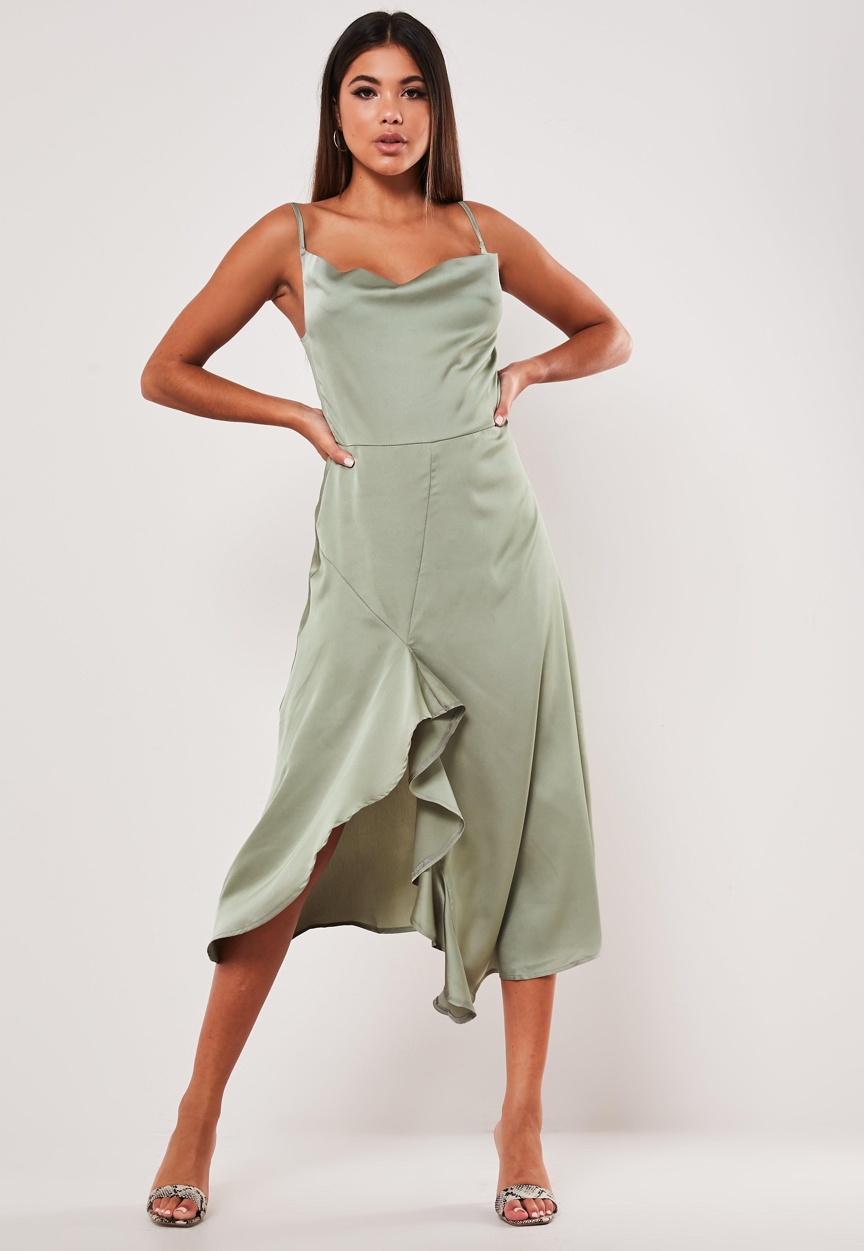 ruffle side dress