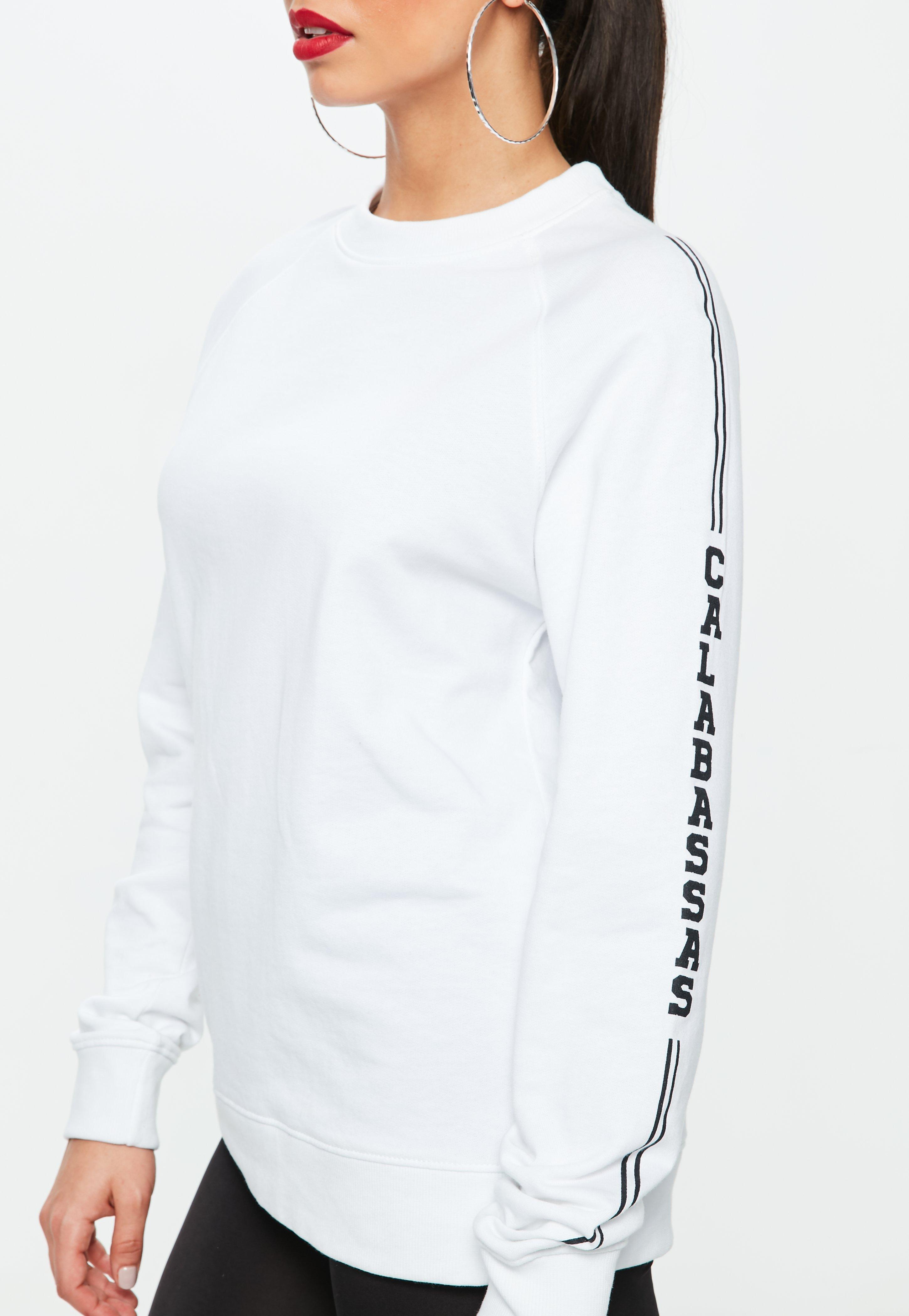 white calabasas sweatshirt