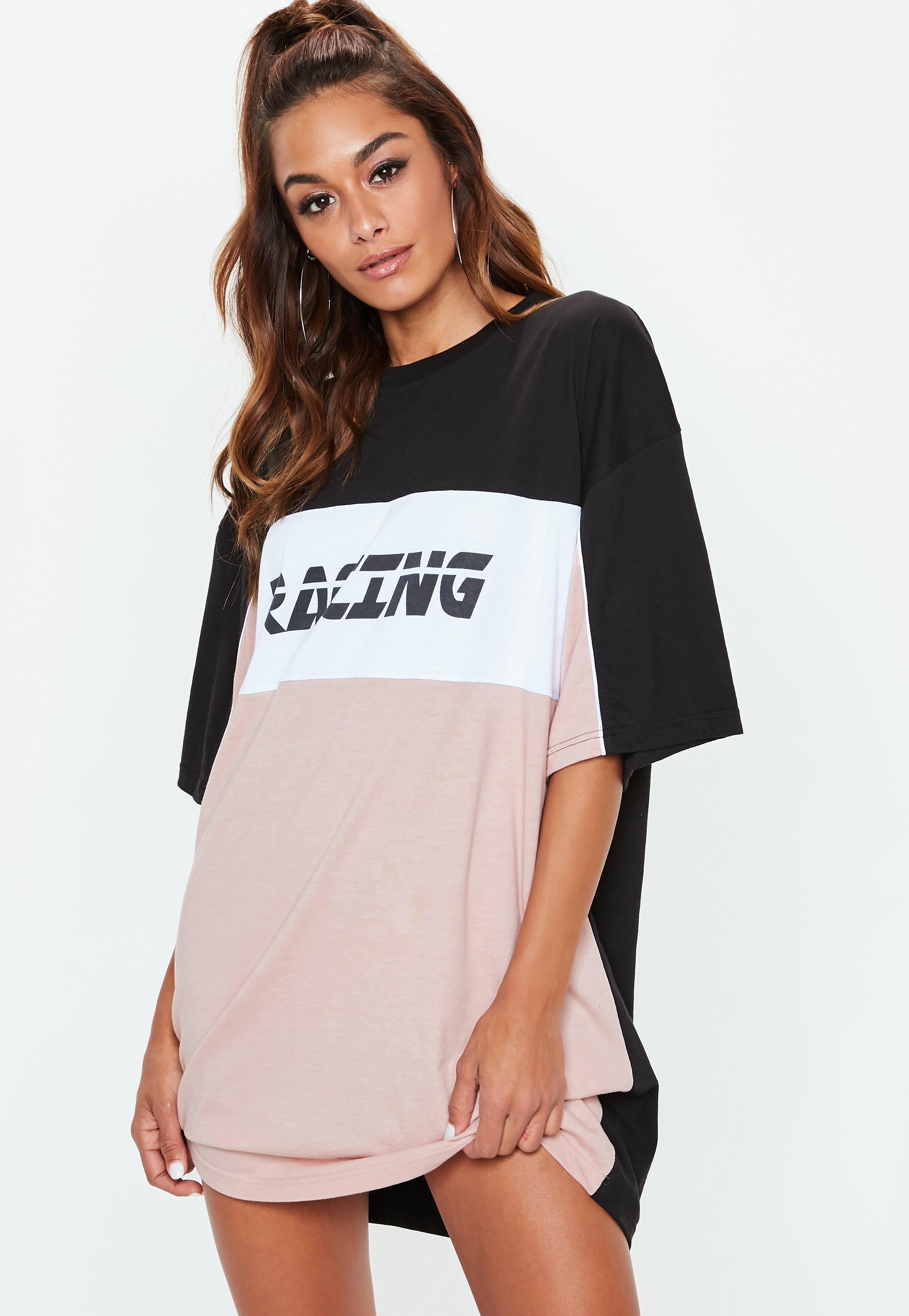 missguided black t shirt dress