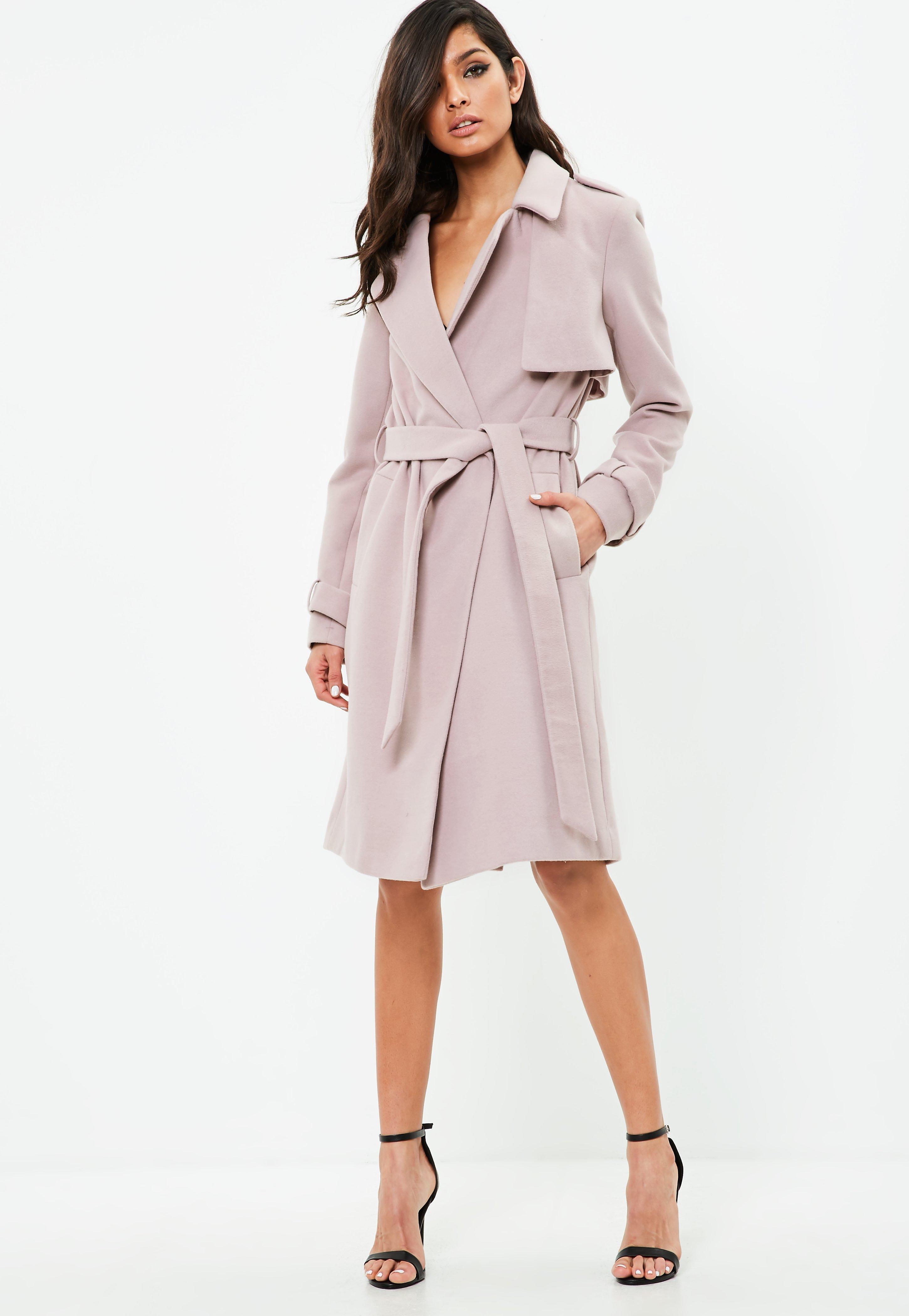 Mauve trench coat Clearance