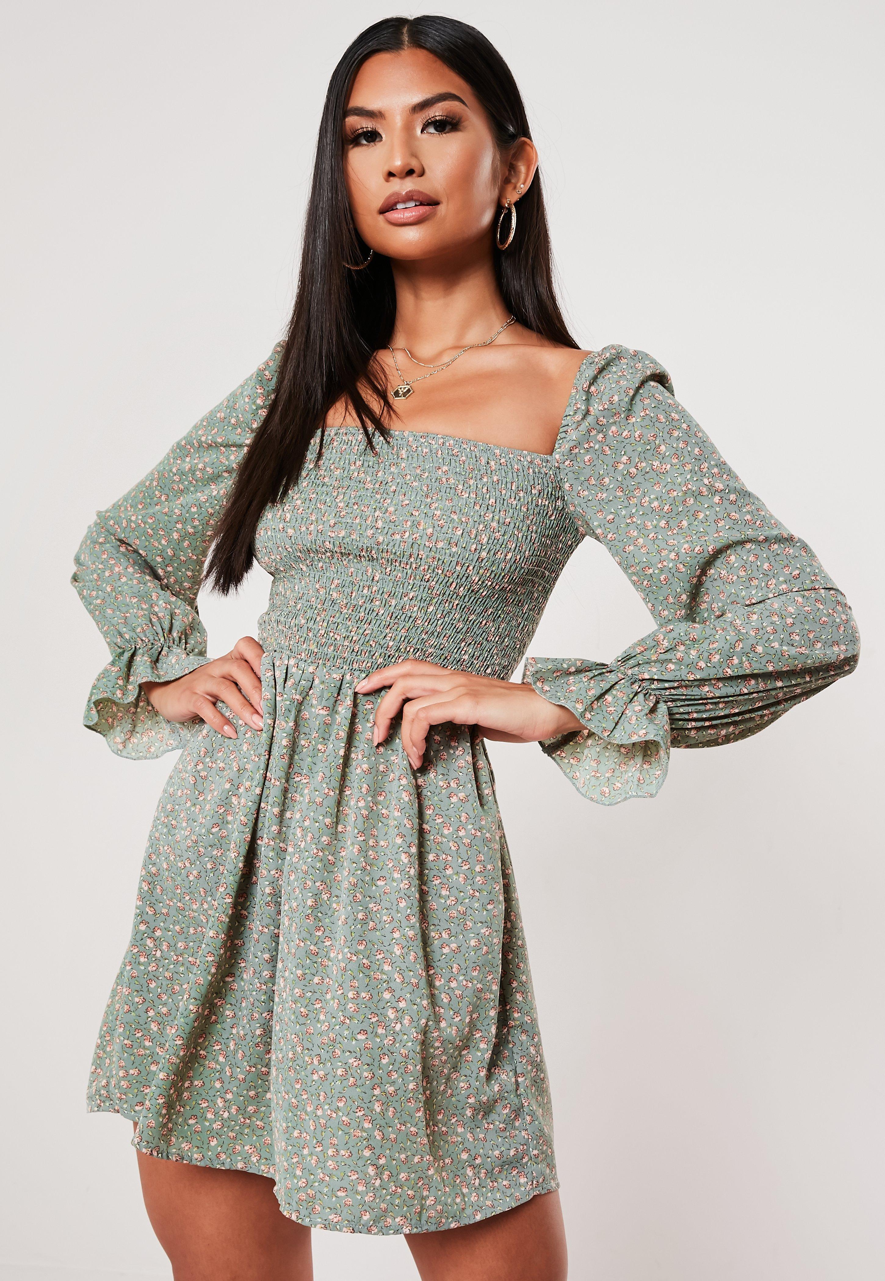 milkmaid mini dress