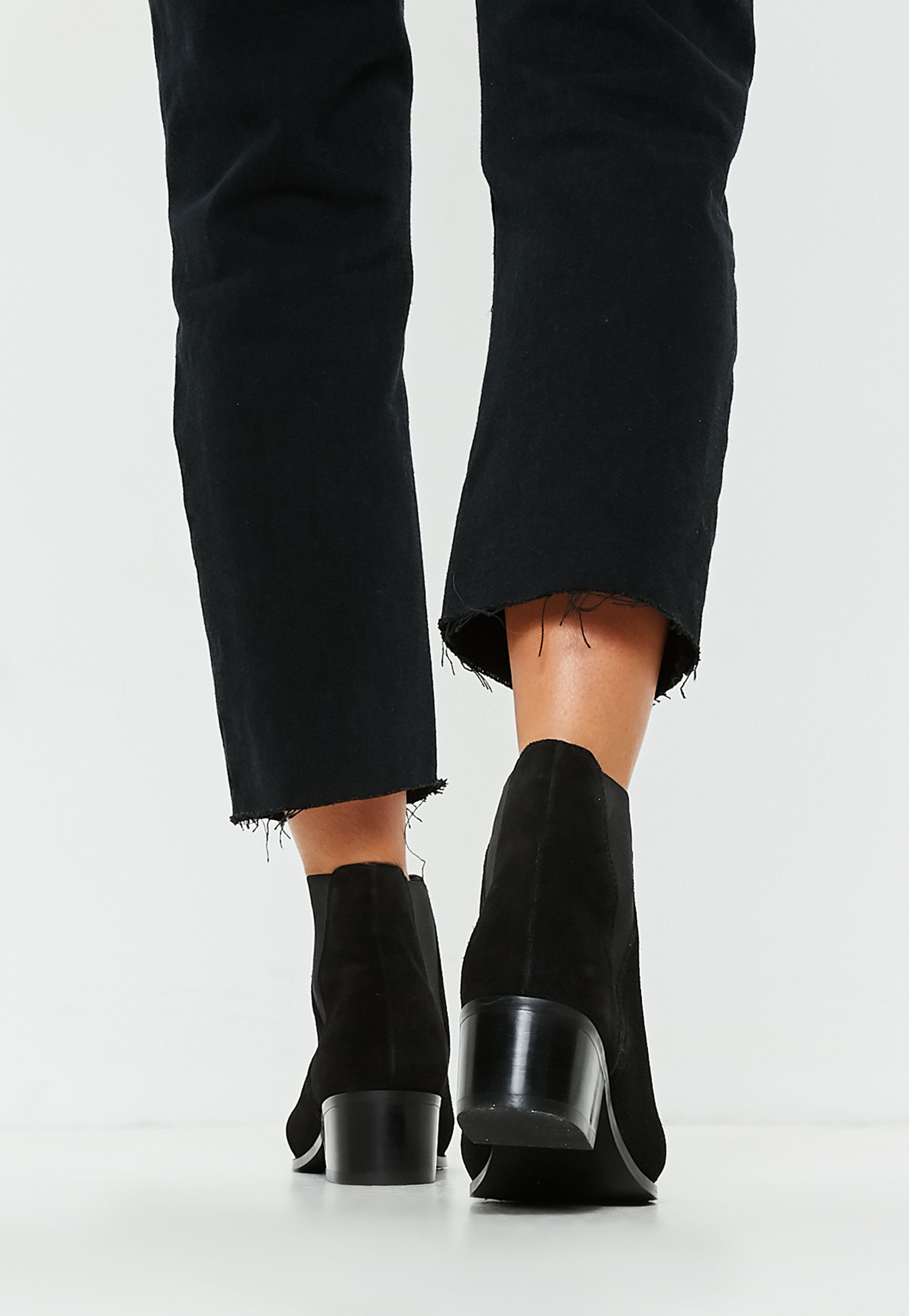 missguided suede chelsea boots