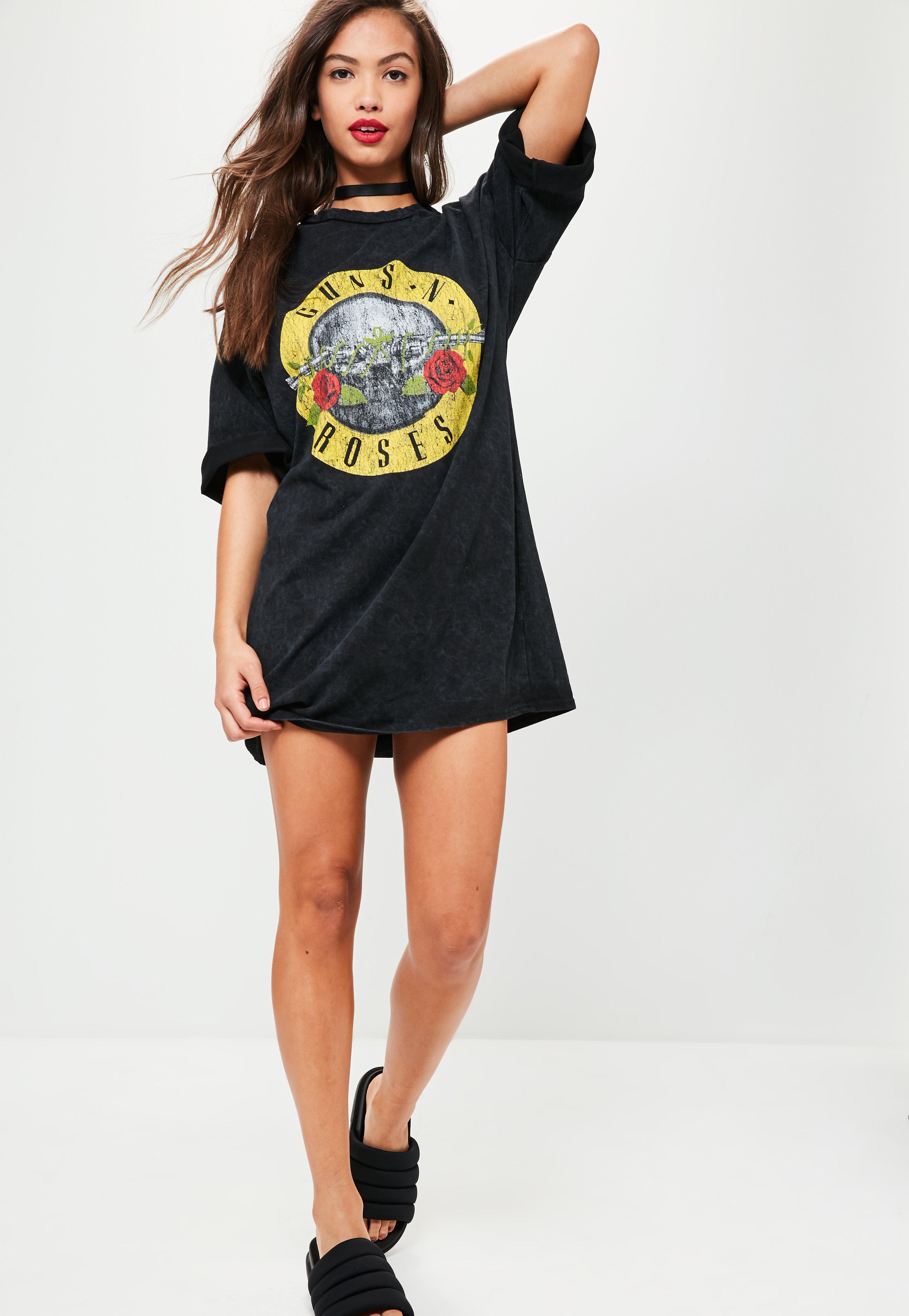 Missguided Guns N Roses T-shirt Dress ...