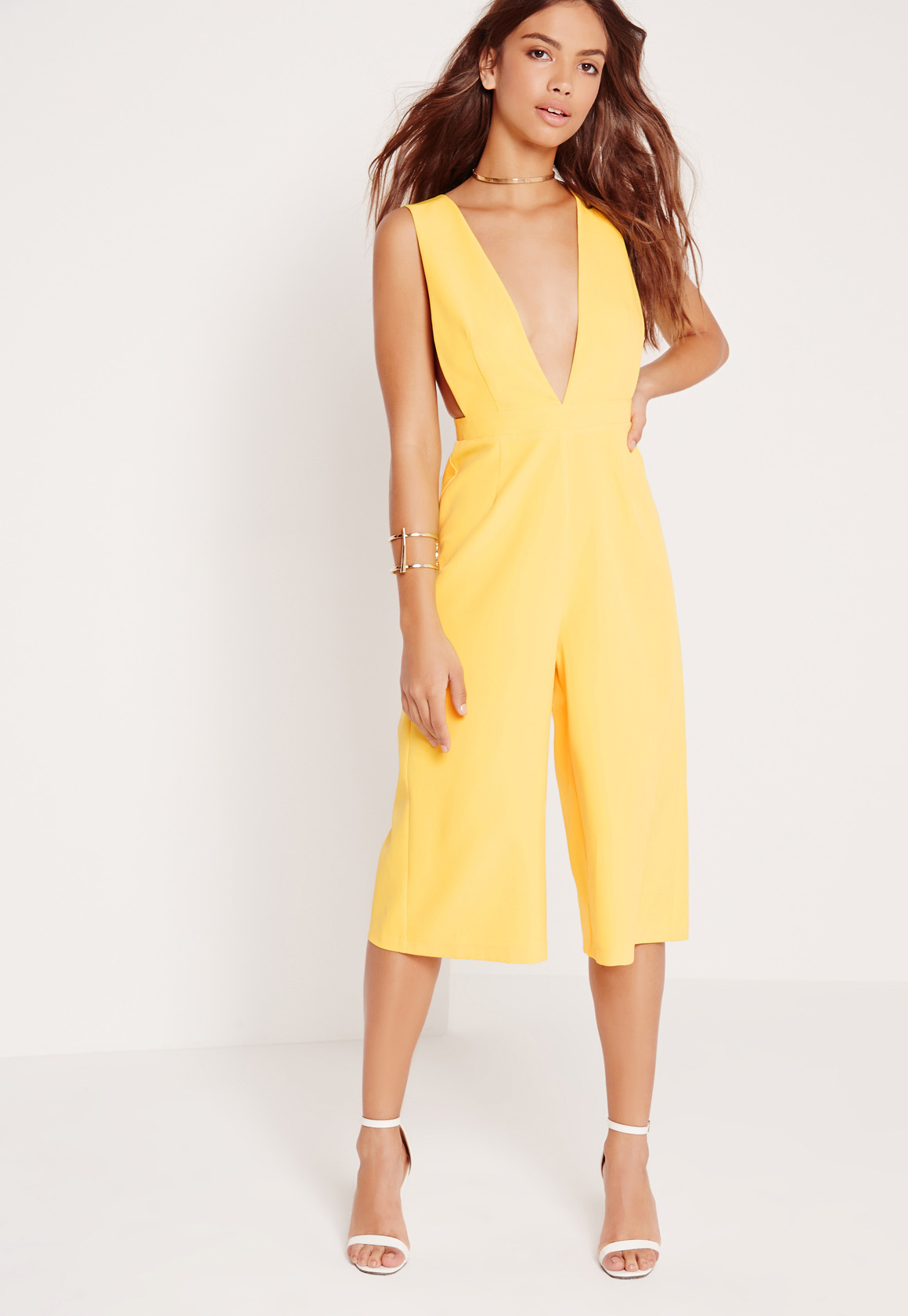 yellow jumpsuit missguided
