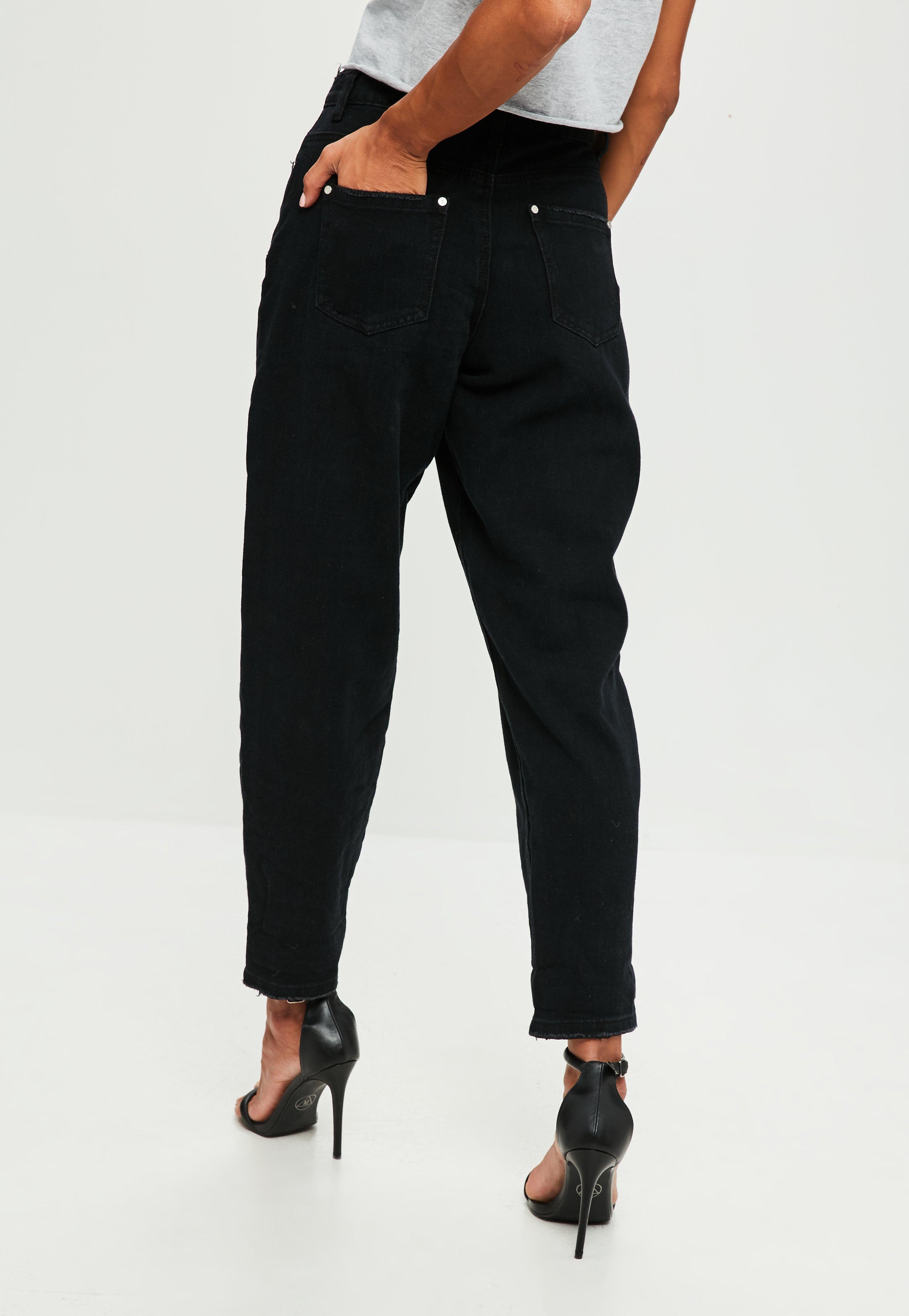Oversized black mom jeans Clearance