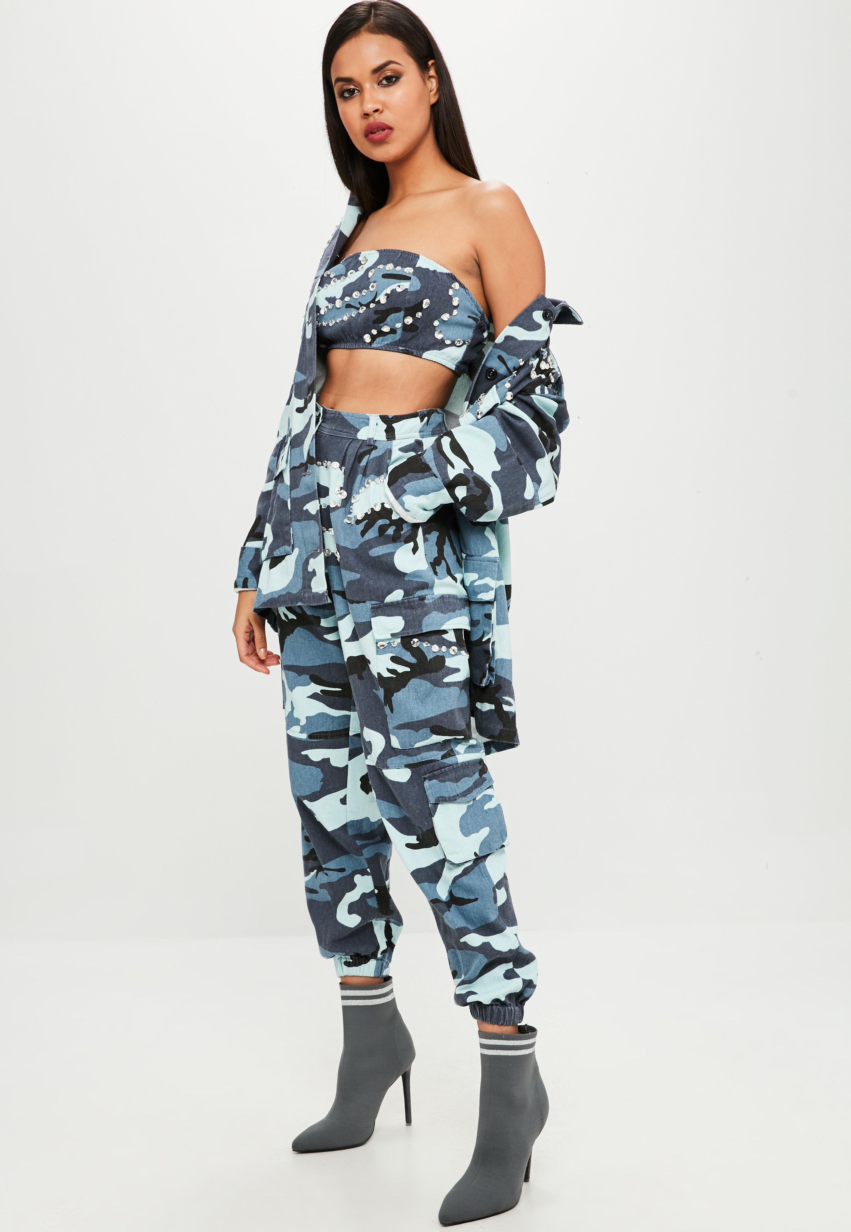 blue army cargo pants