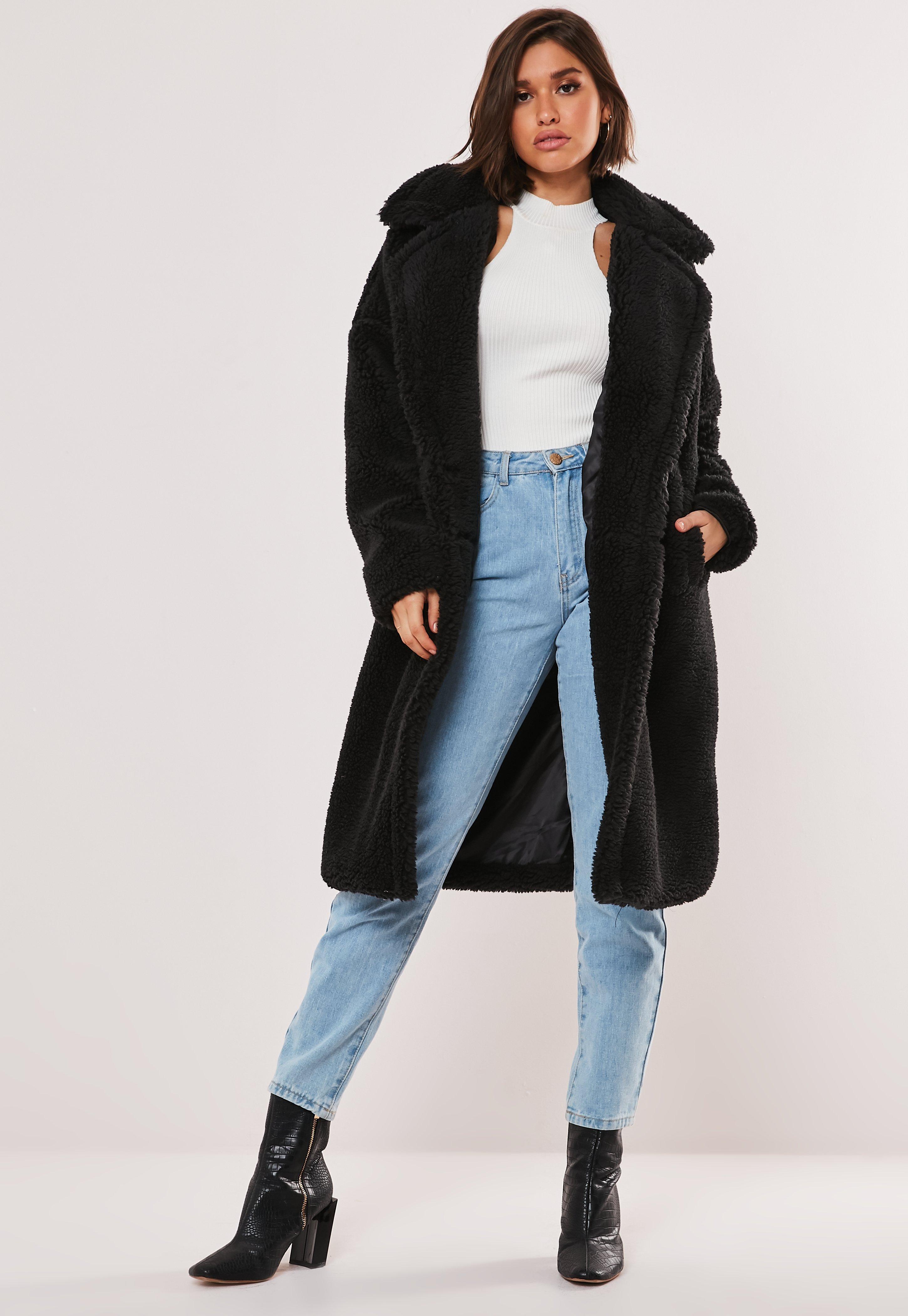 Petite Black Teddy Coat Hot Sale, 59 
