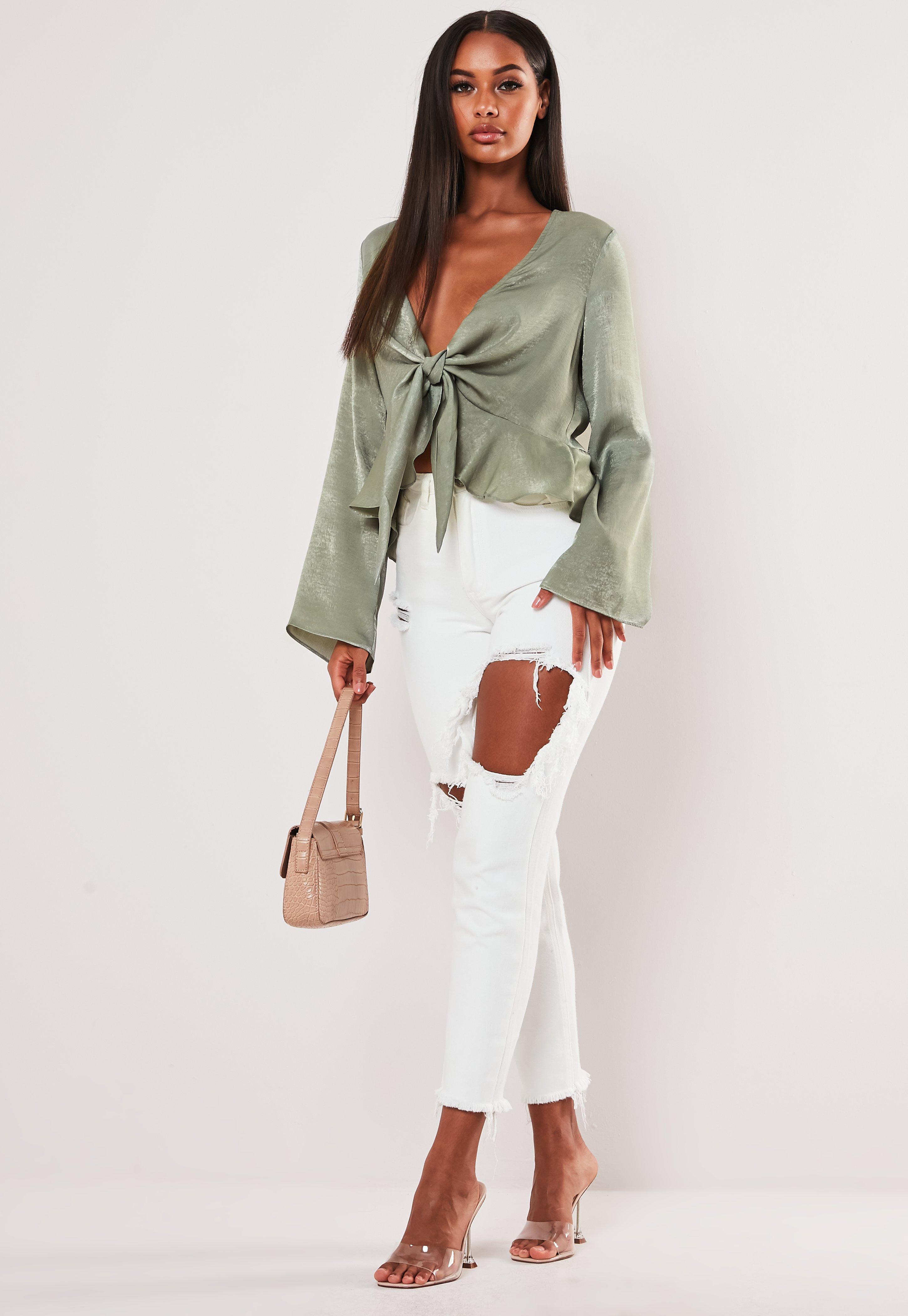 missguided peplum blouse