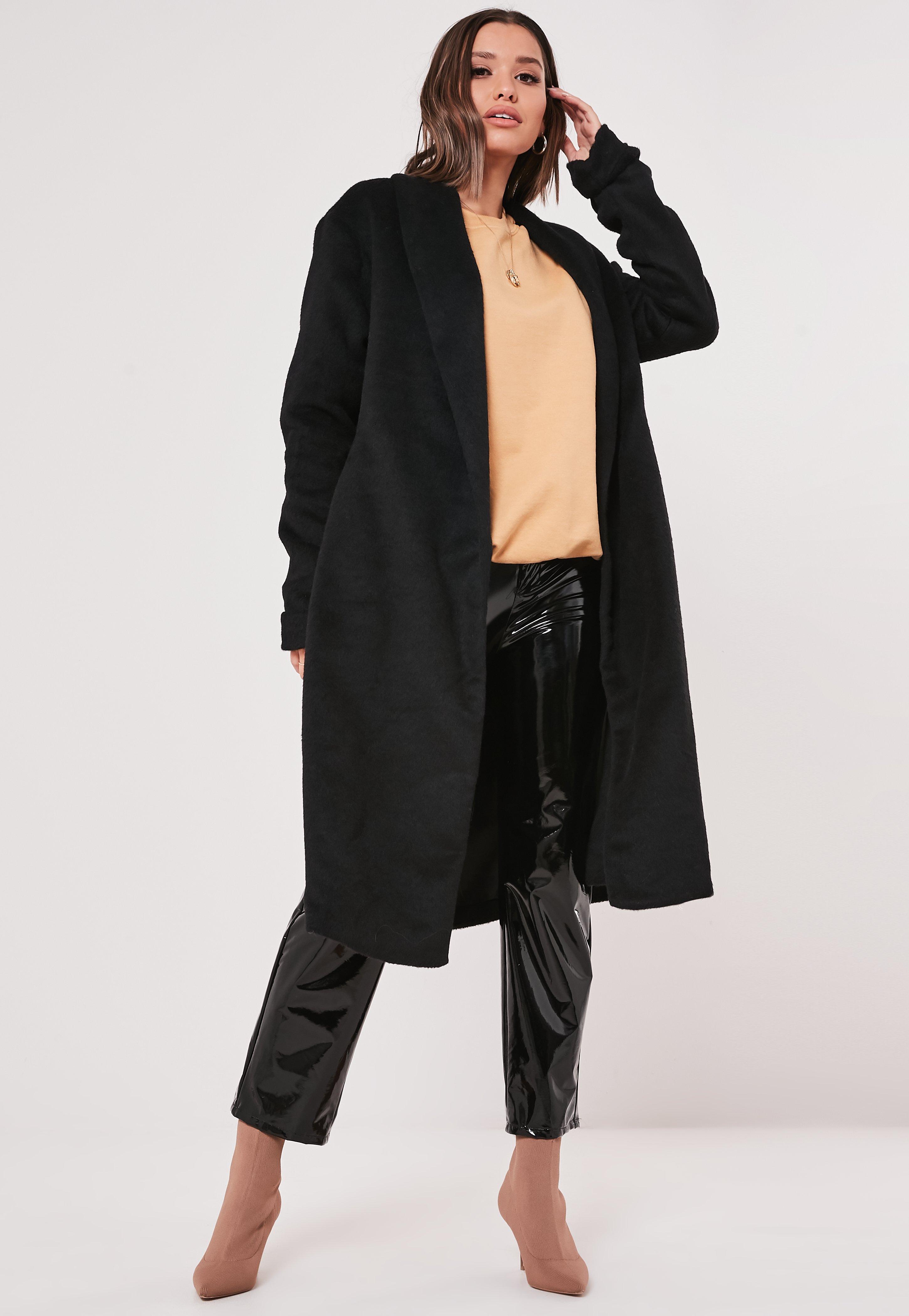 missguided shawl coat
