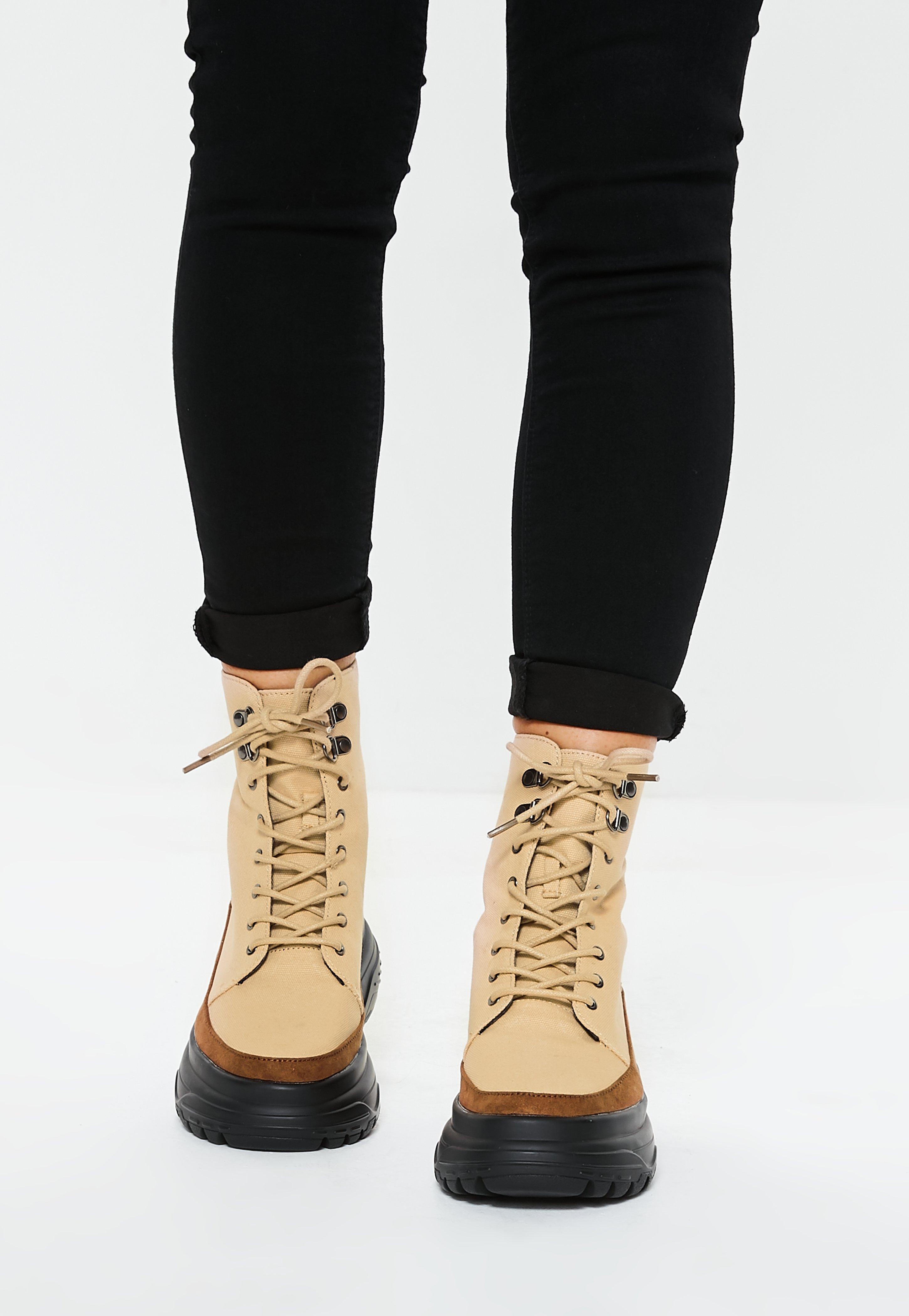 canvas walking boots