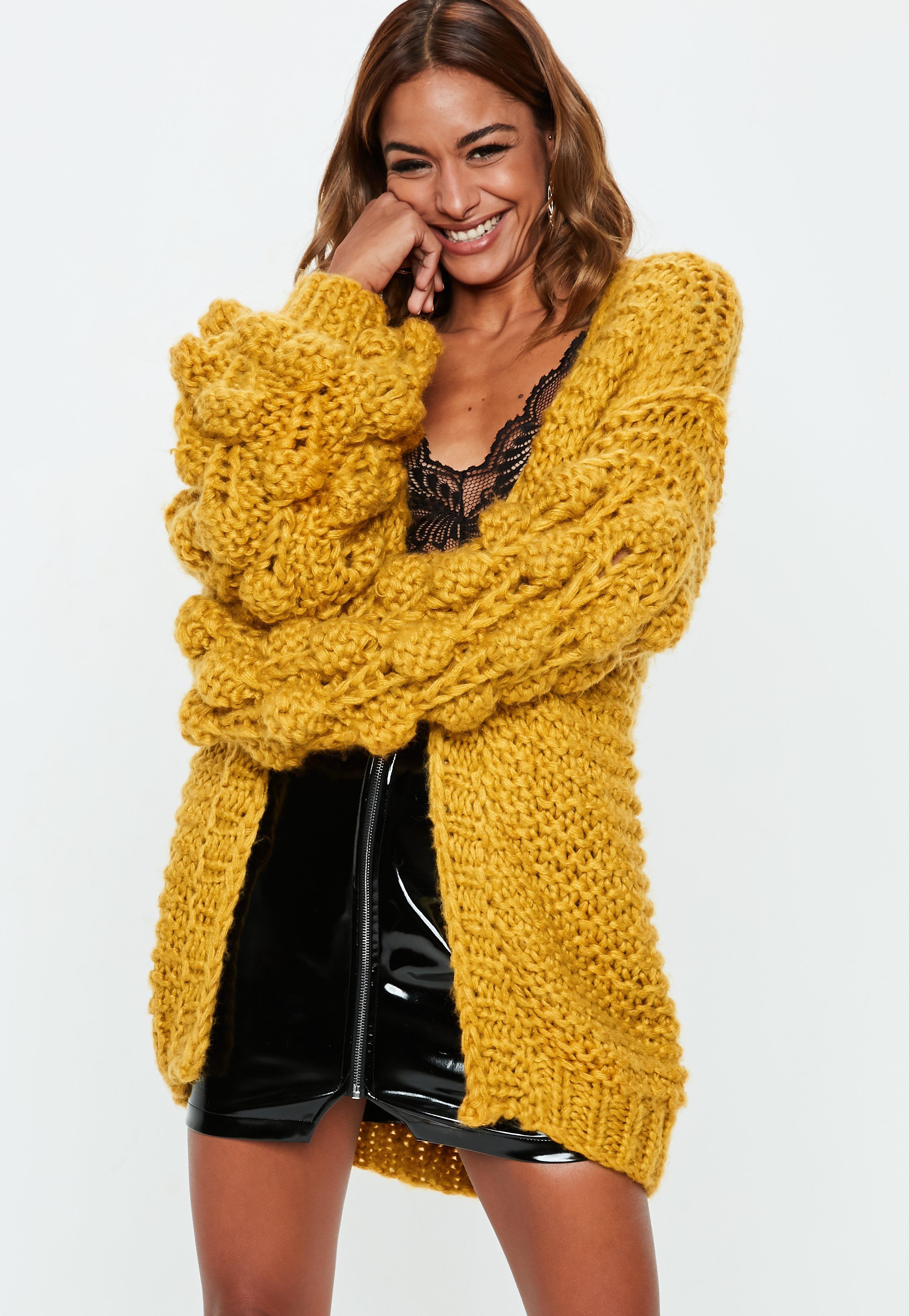 chunky bobble cardigan