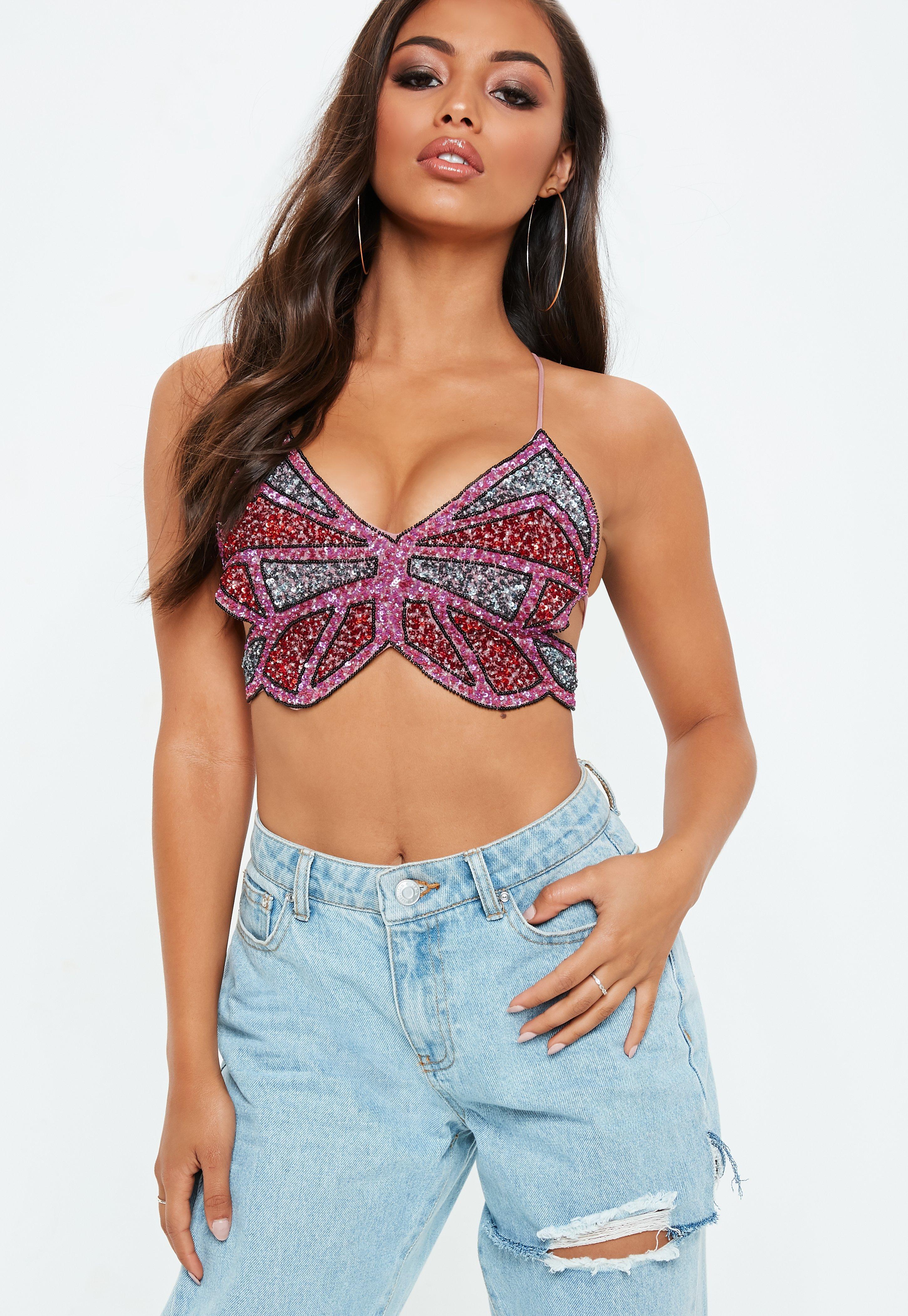 missguided butterfly bralet
