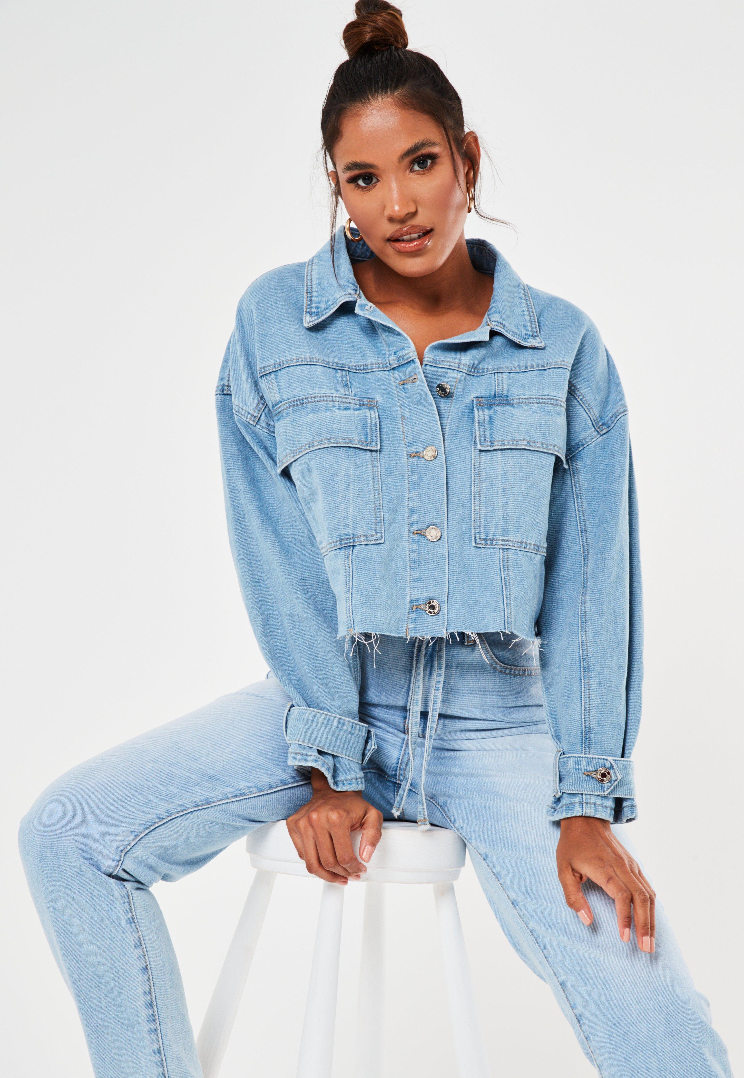 cropped denim jacket oversized