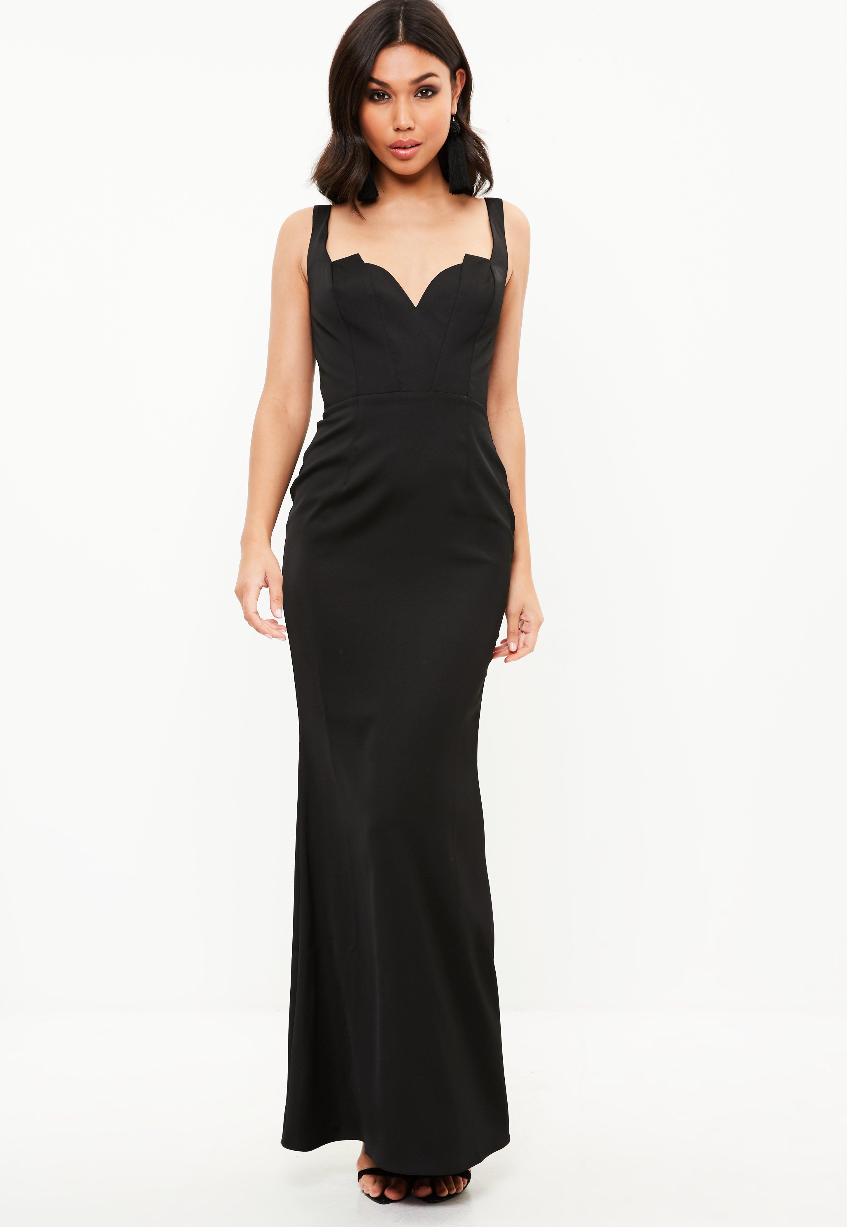 plunge fishtail dress