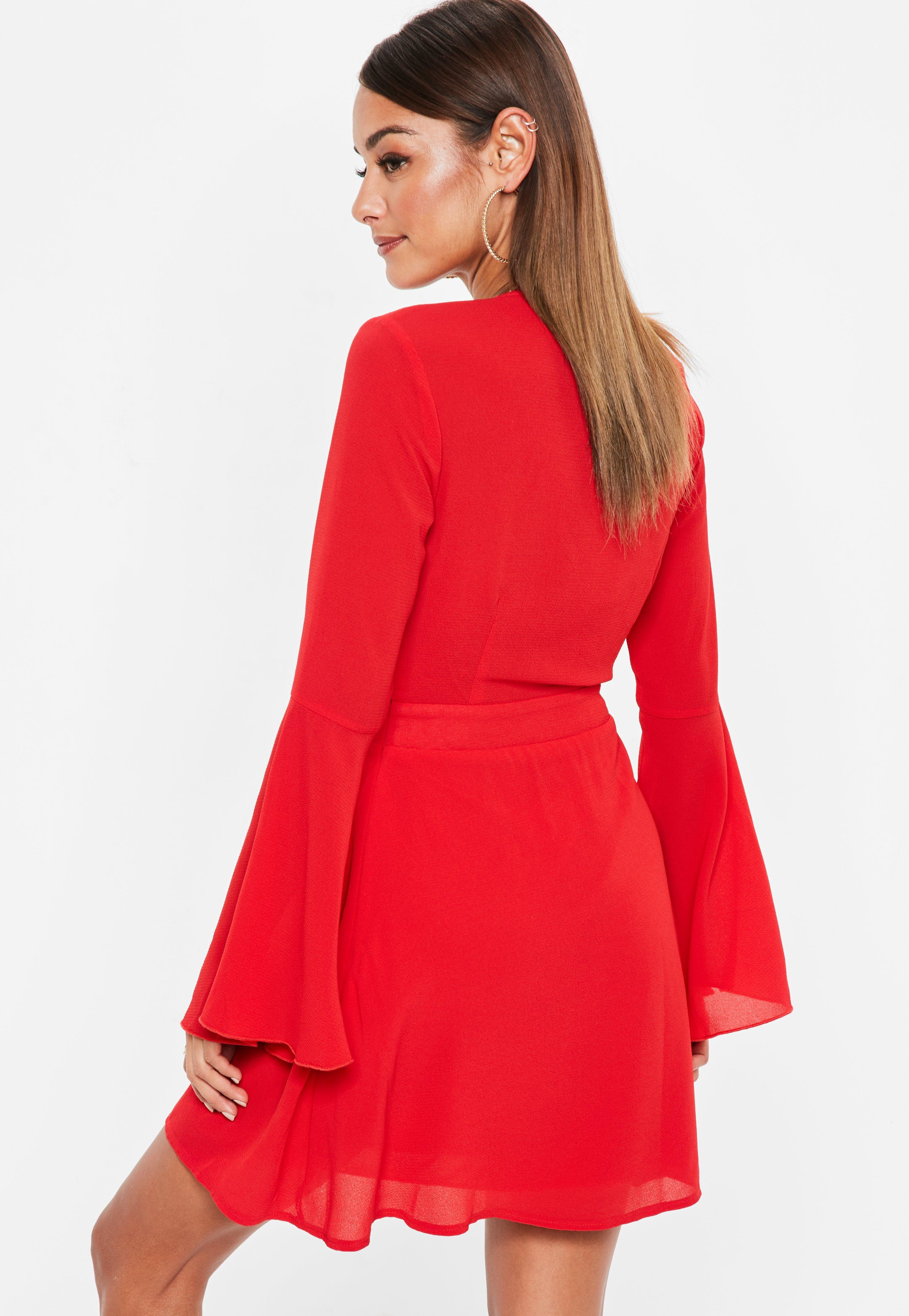 tie front tea dress