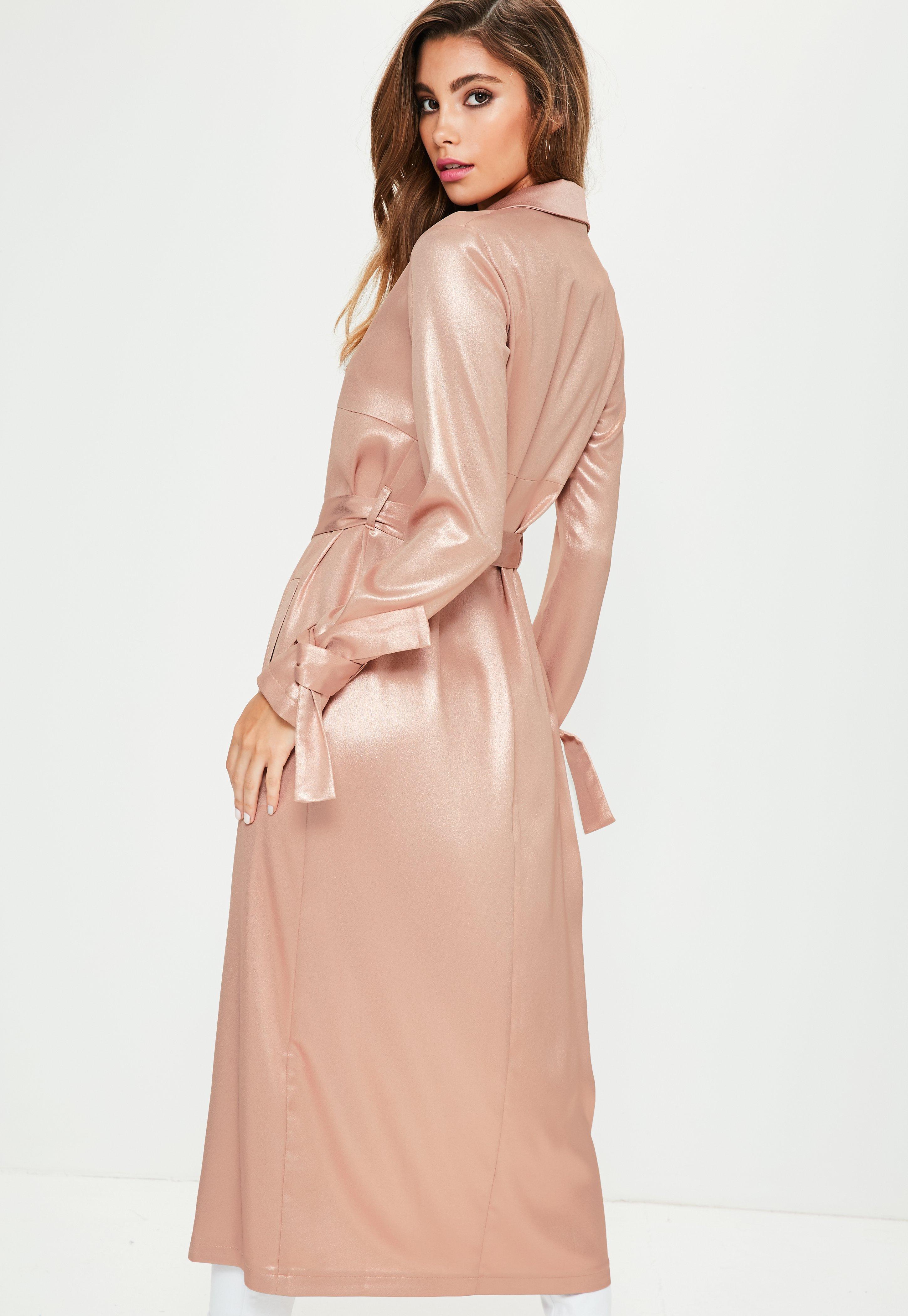 rose gold duster jacket