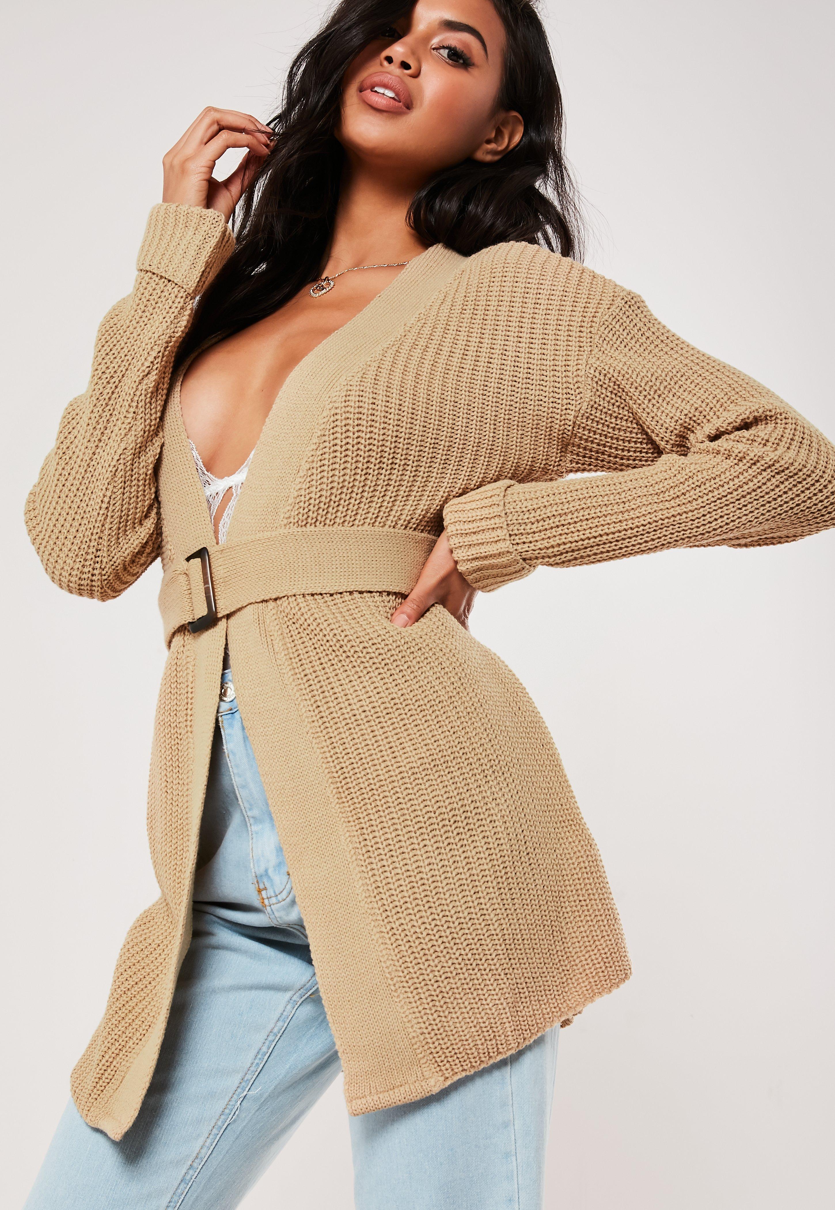 Chunky belted cardigan Clearance