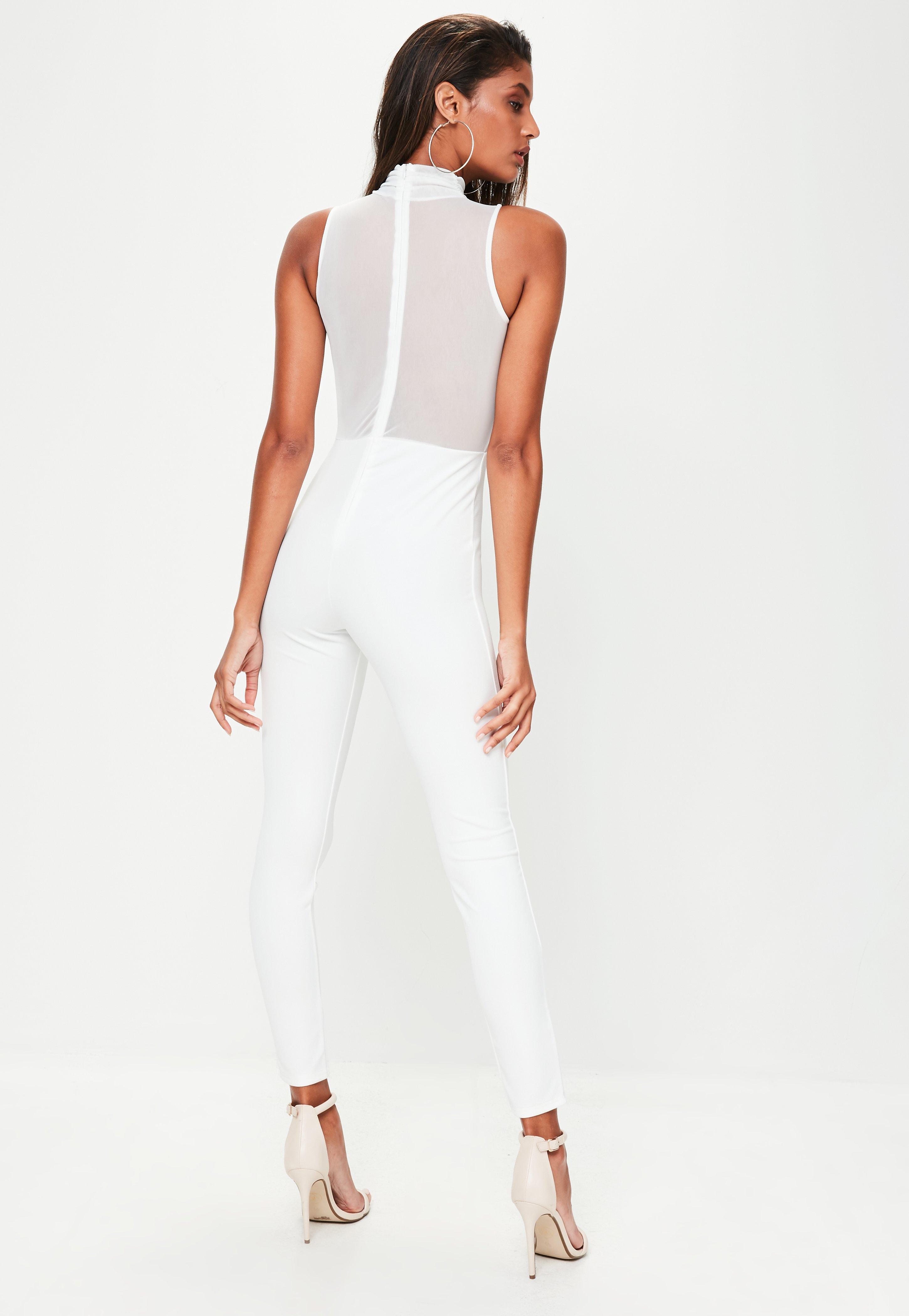 mesh unitard jumpsuit
