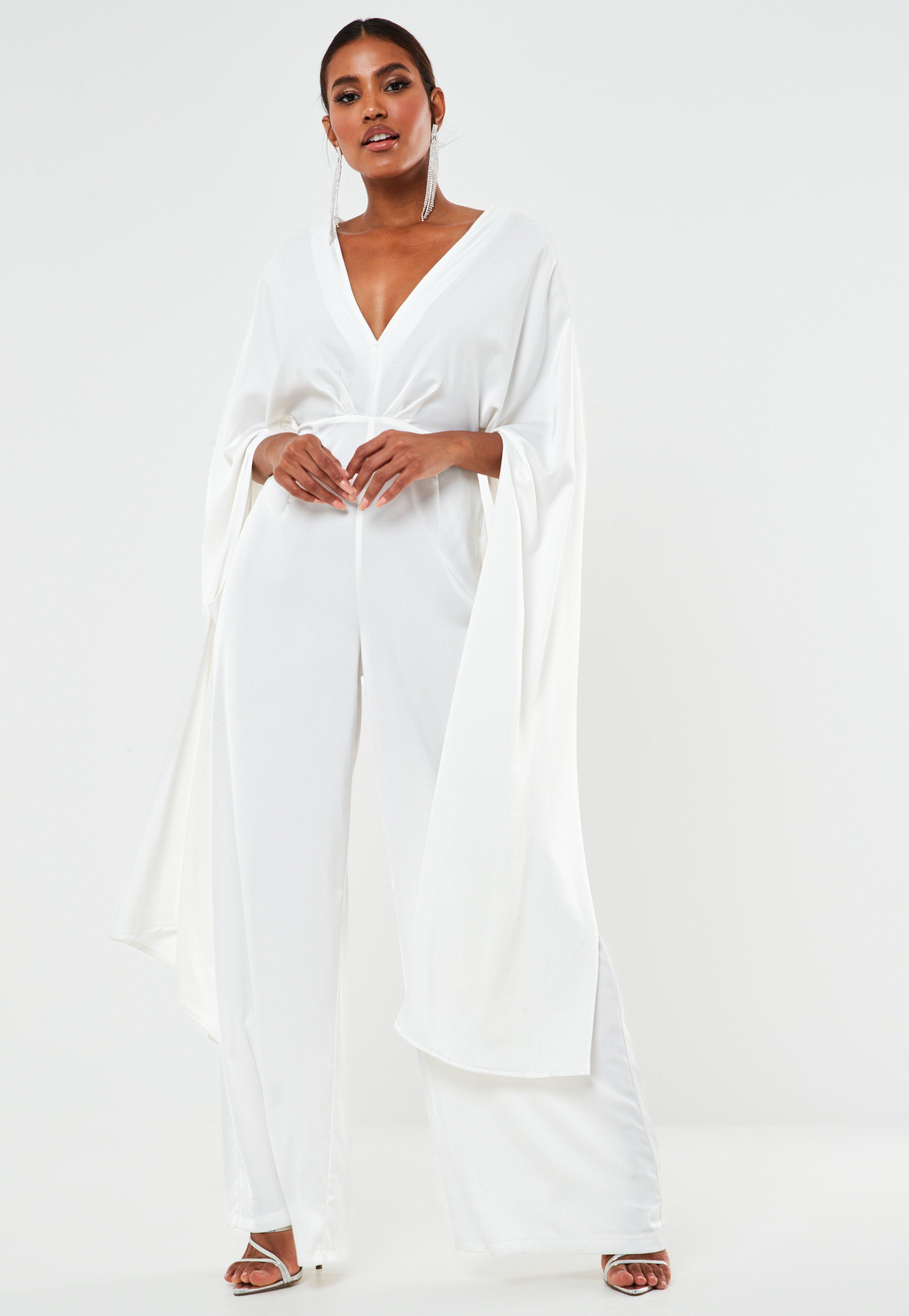 white satin playsuit