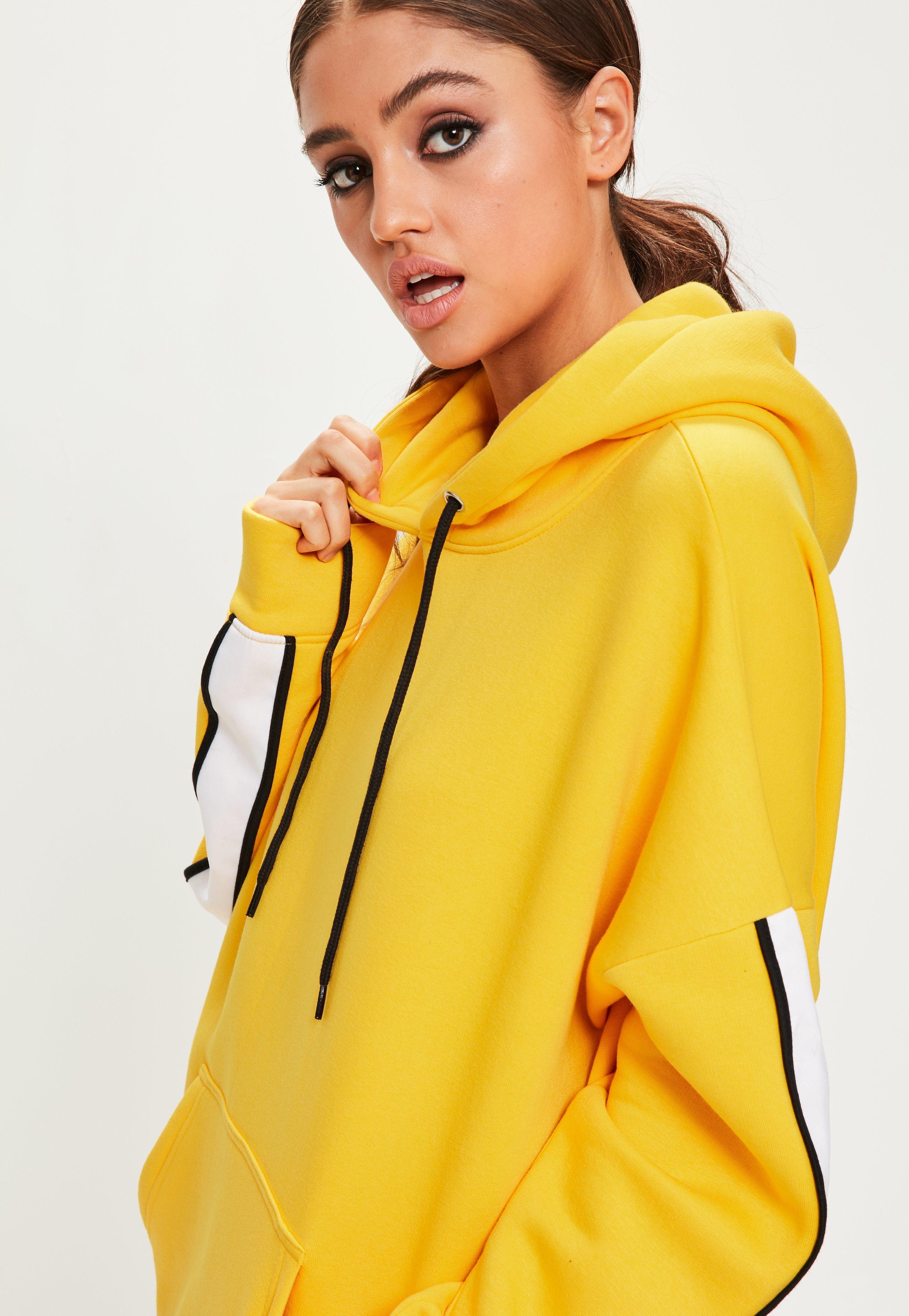 black yellow hoodie