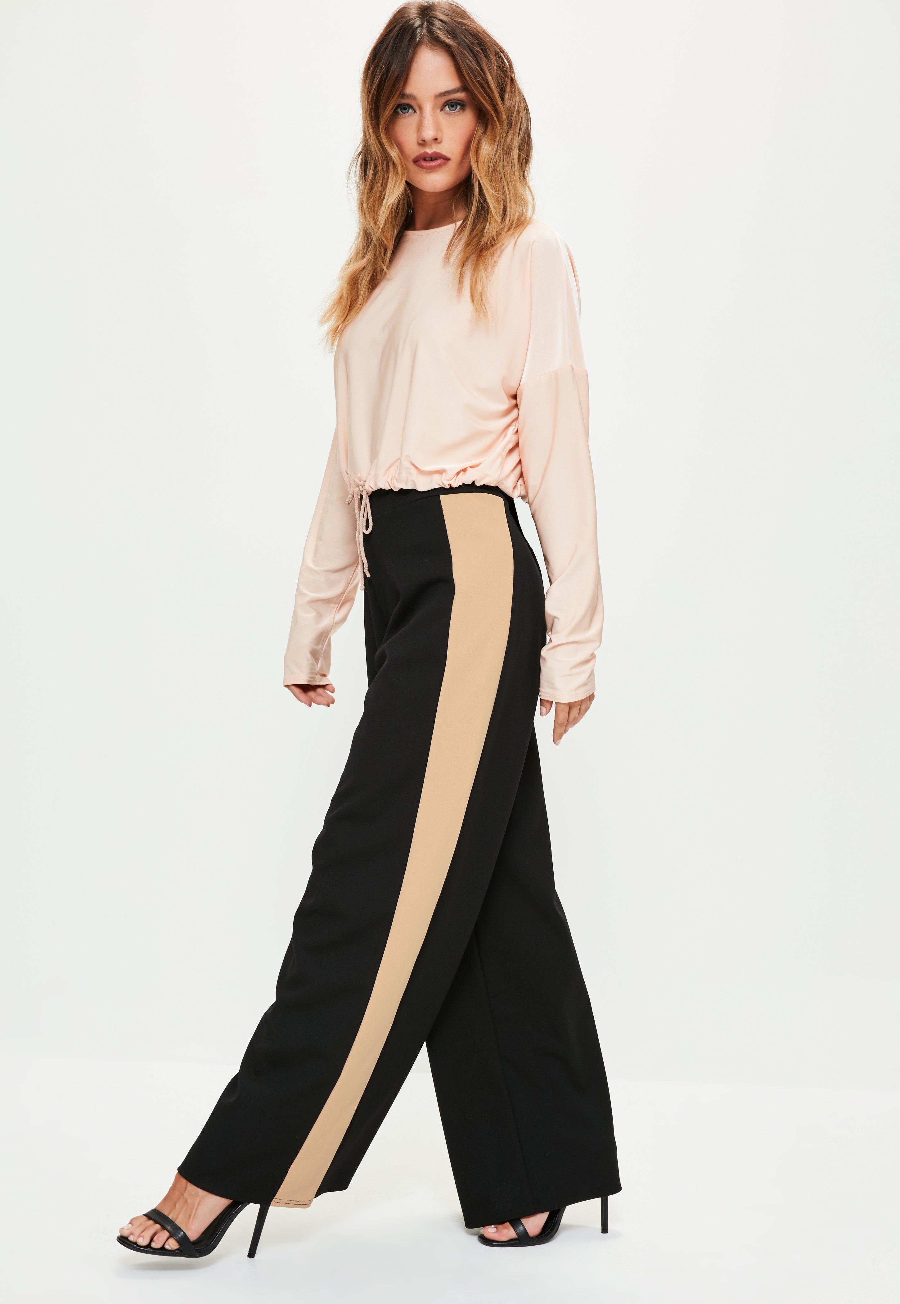 2019 new Summer jeans women side striped fringe high waist