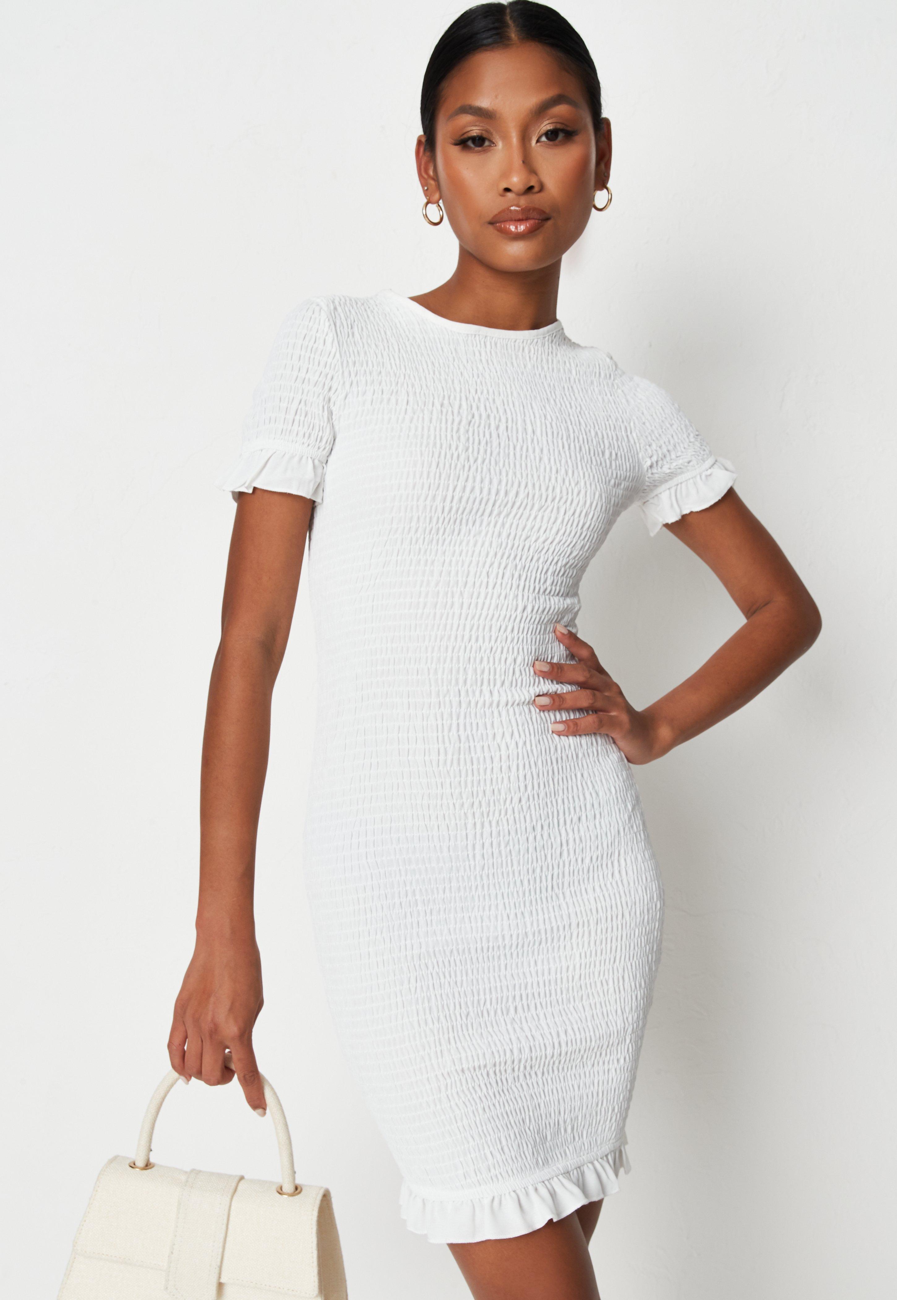 crew neck mini dress