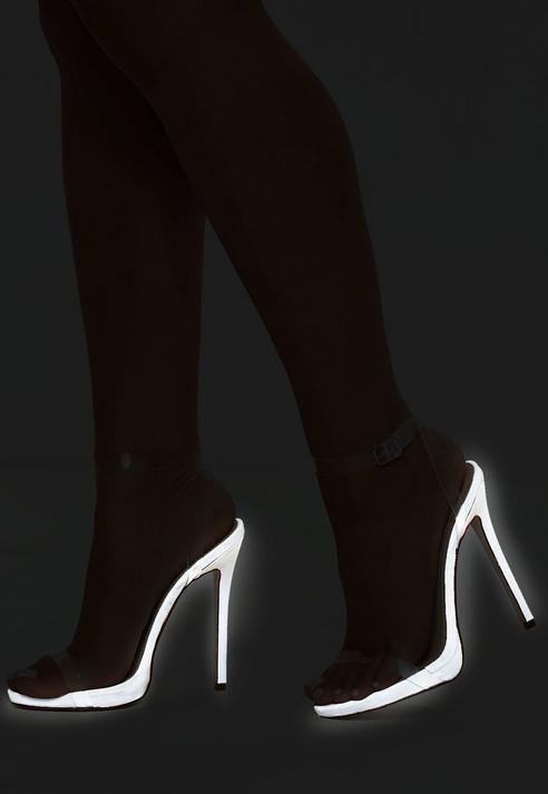 reflective high heels