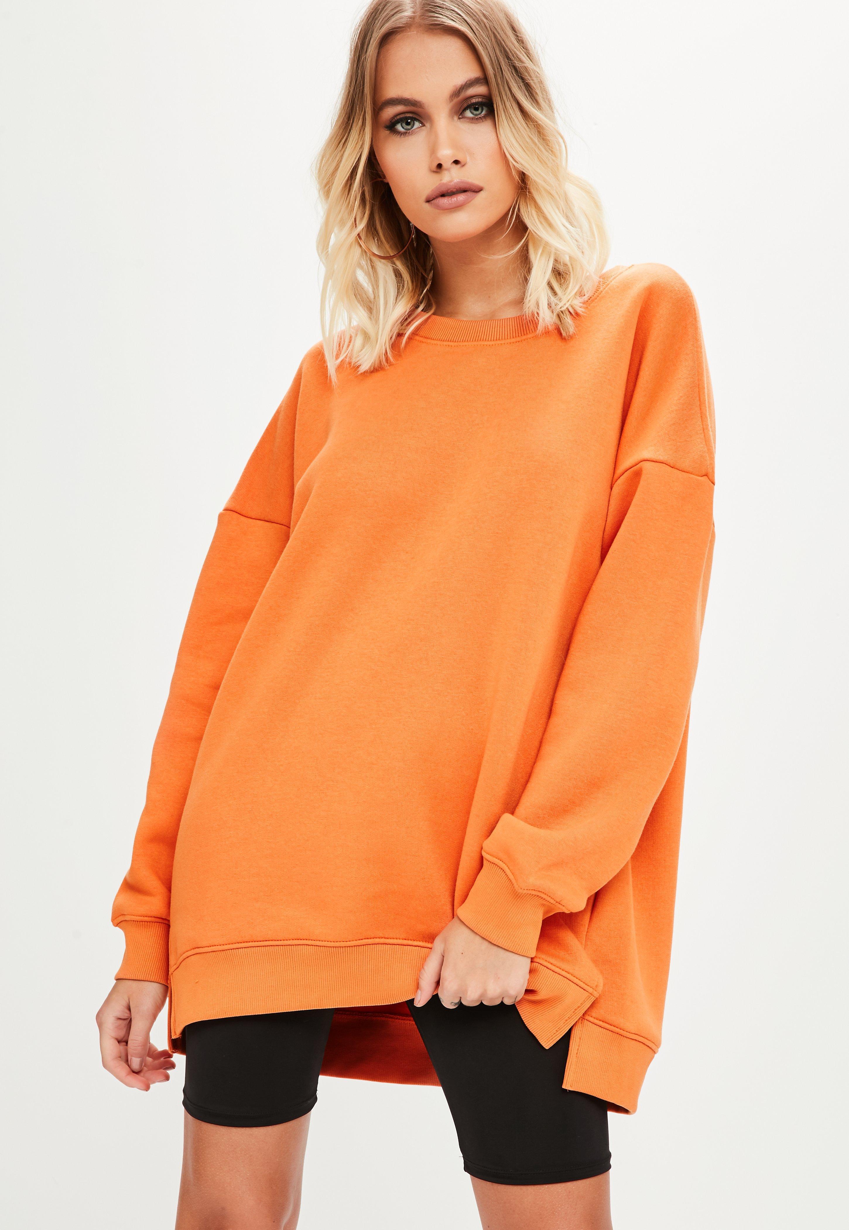 Oversized orange sweatshirt hotsell