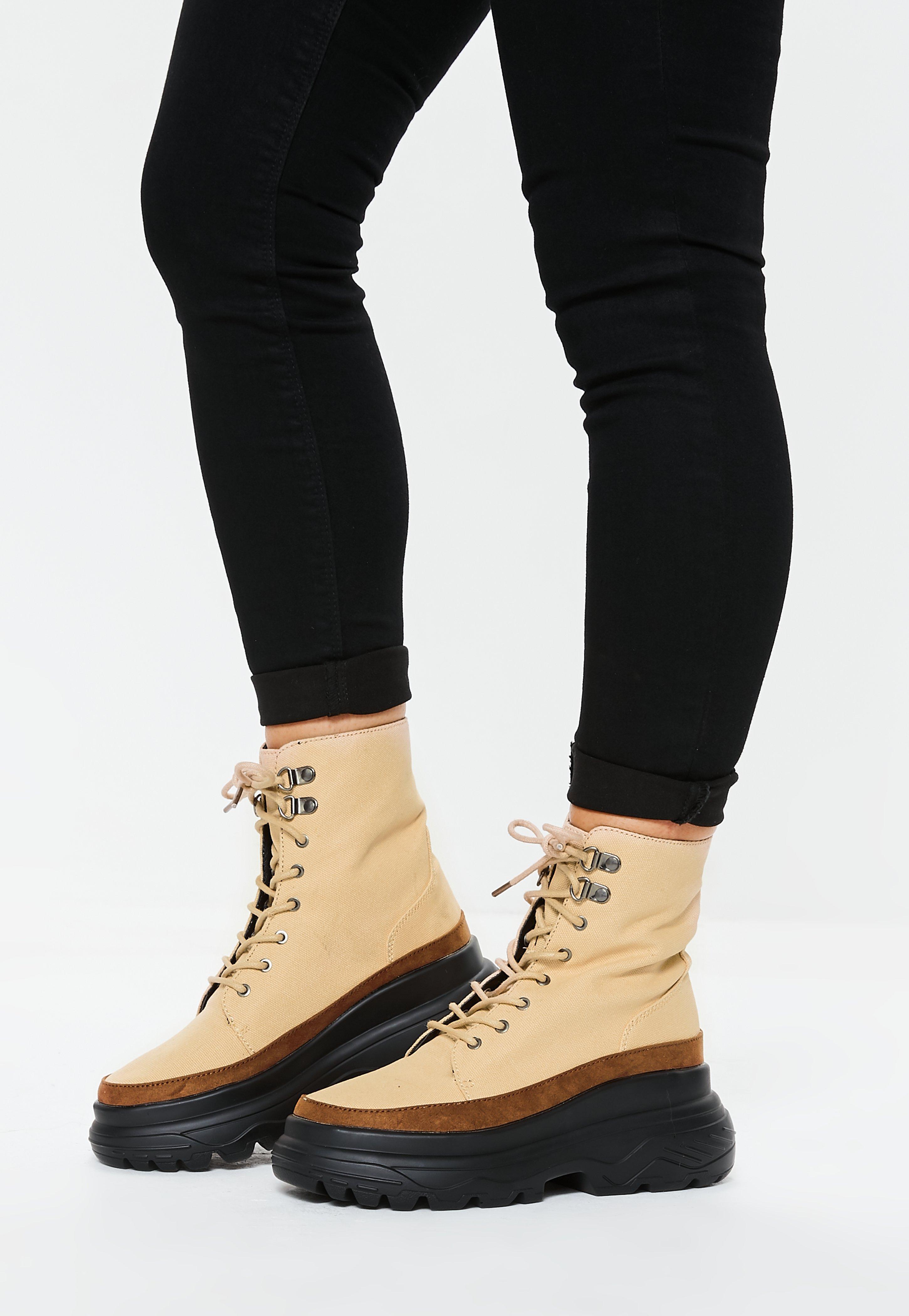 canvas walking boots