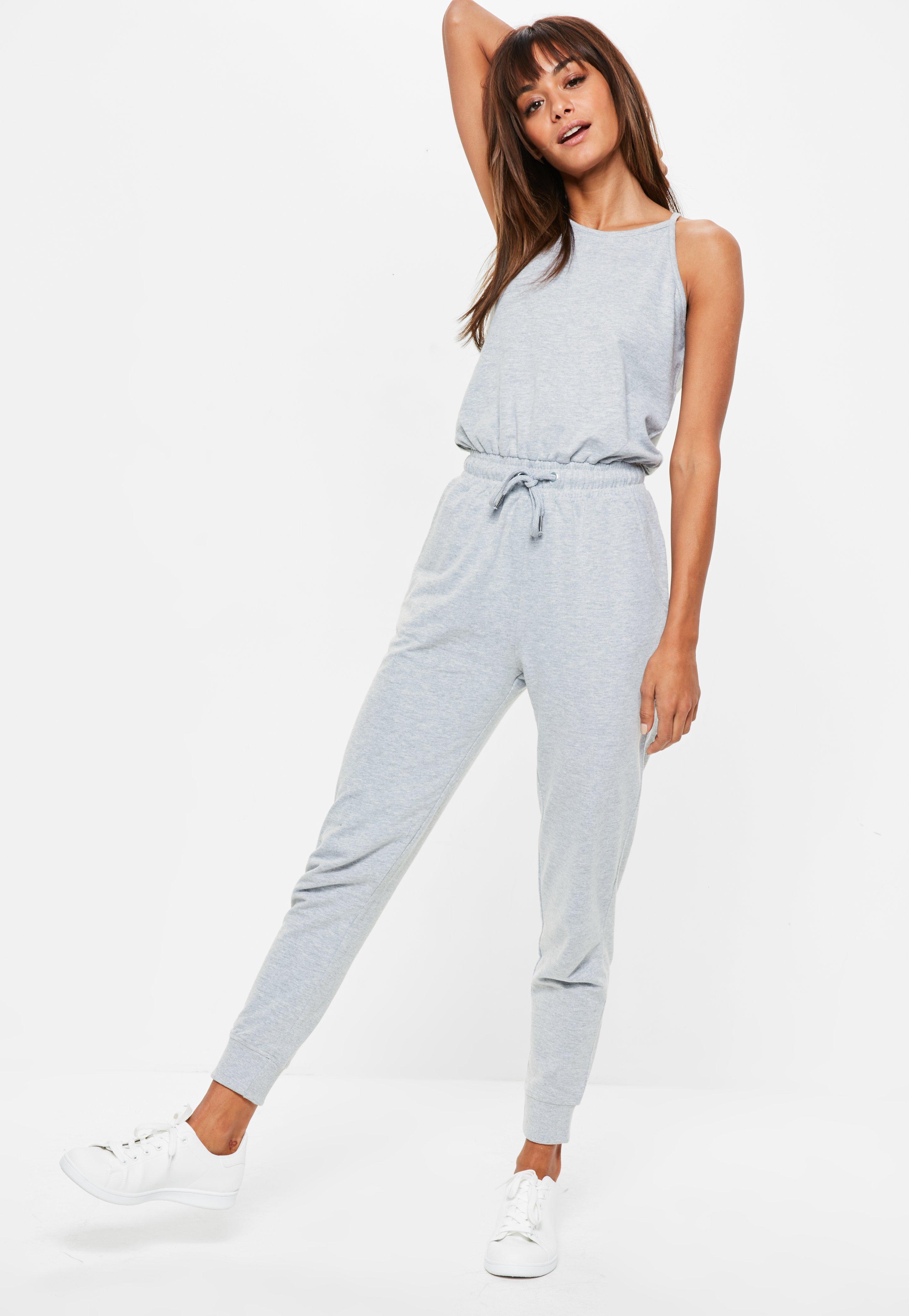 grey jogger jumpsuit