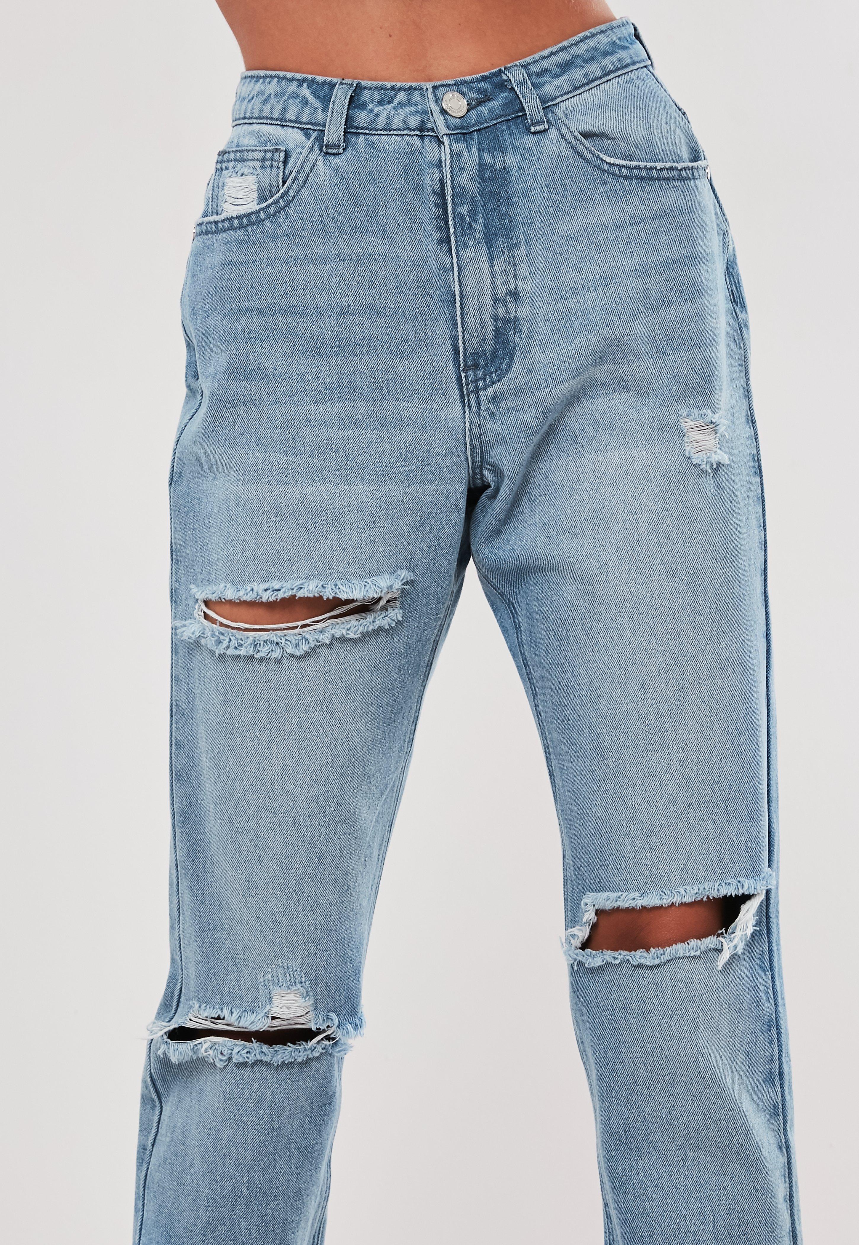 light blue high waisted straight leg jeans