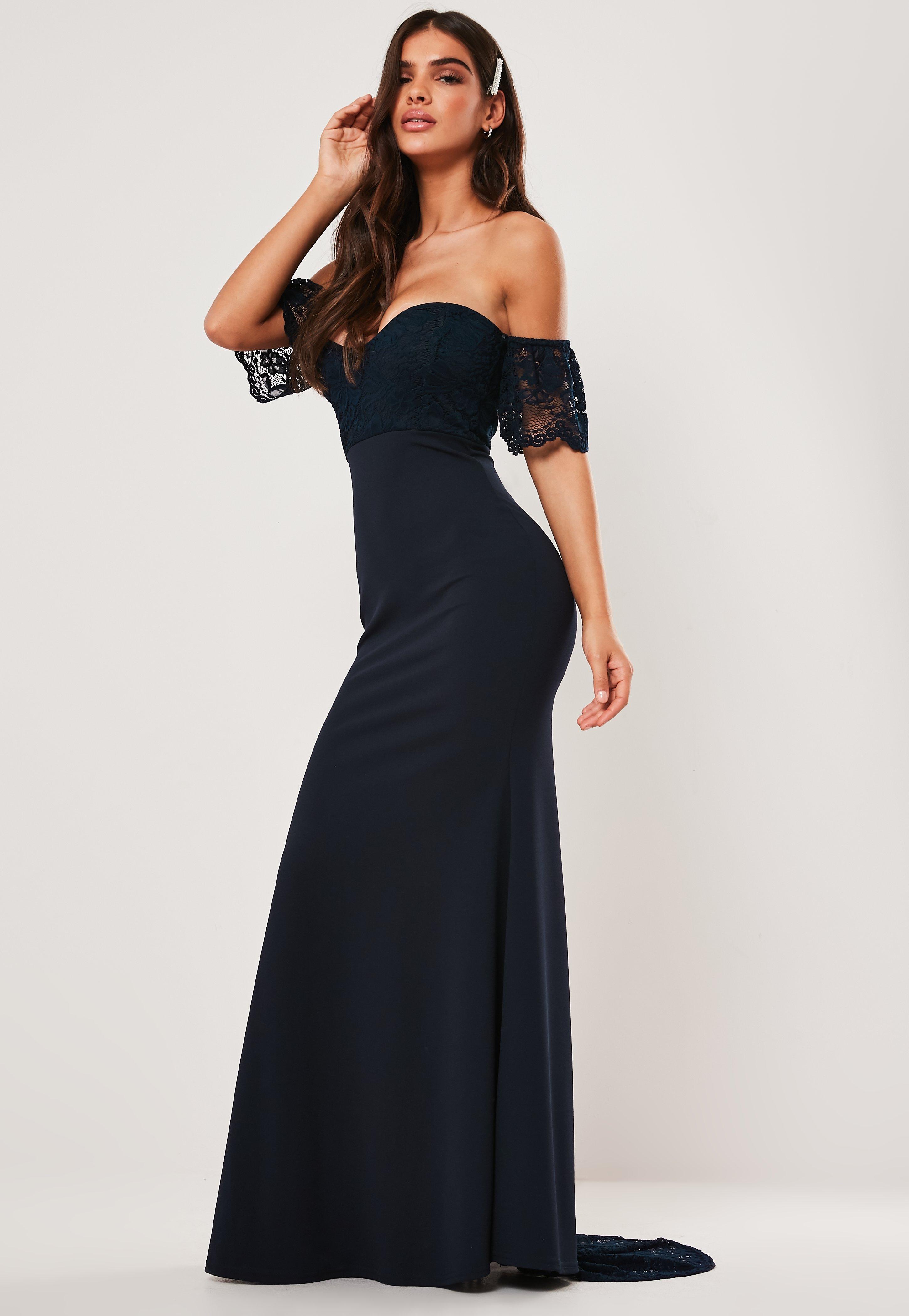 tall navy bridesmaid dresses