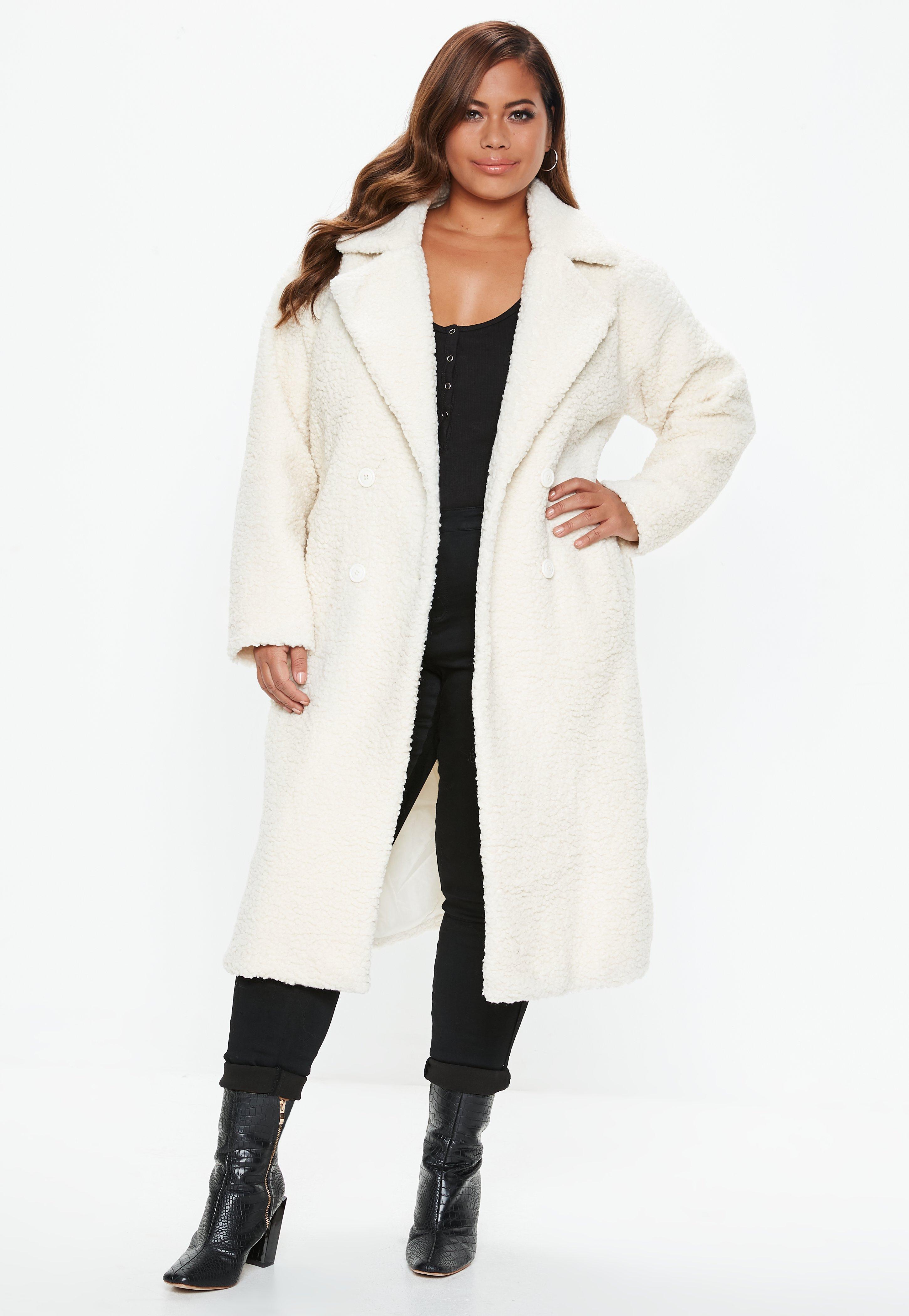 plus size teddy coat