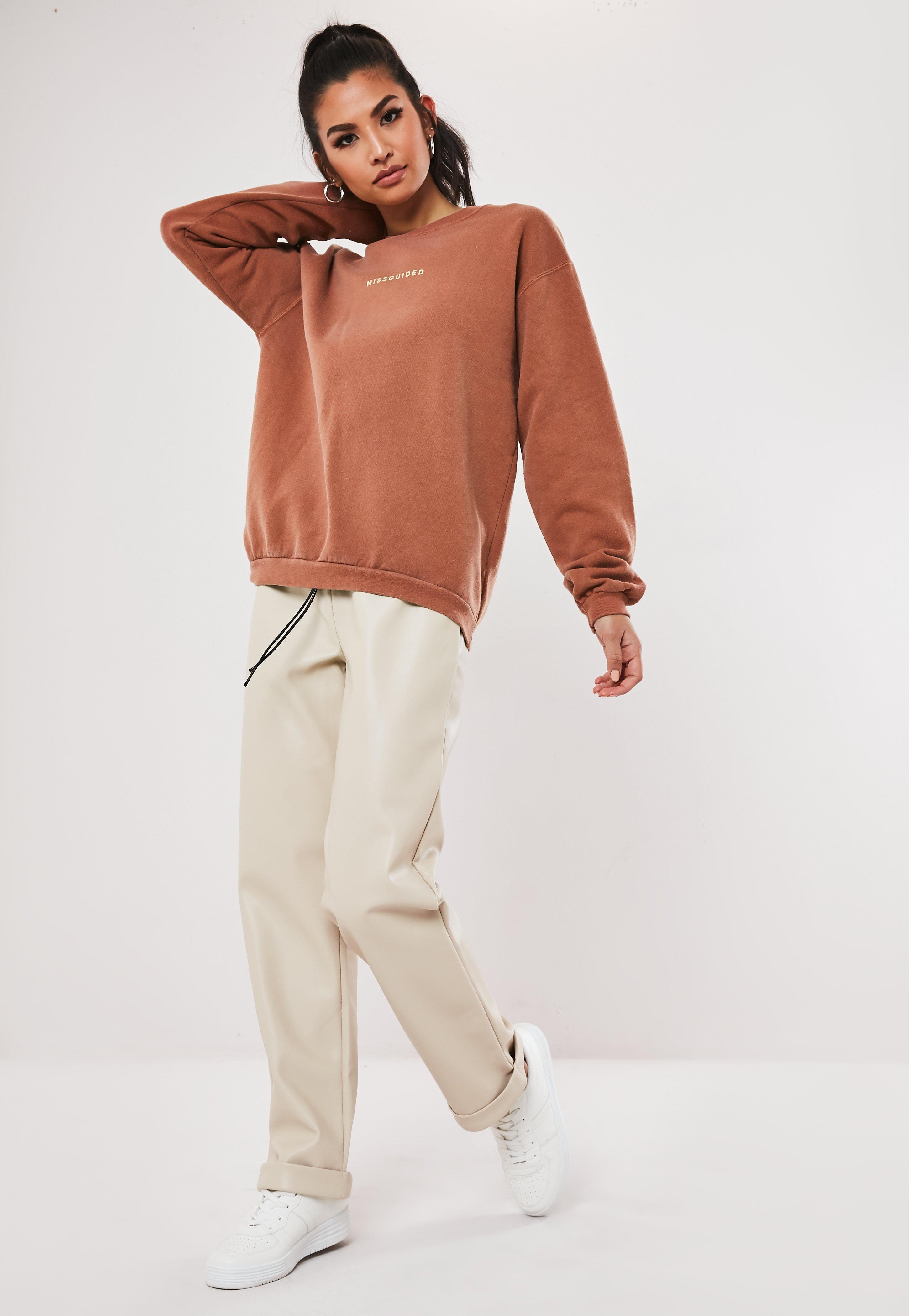 missguided washed sweatshirt