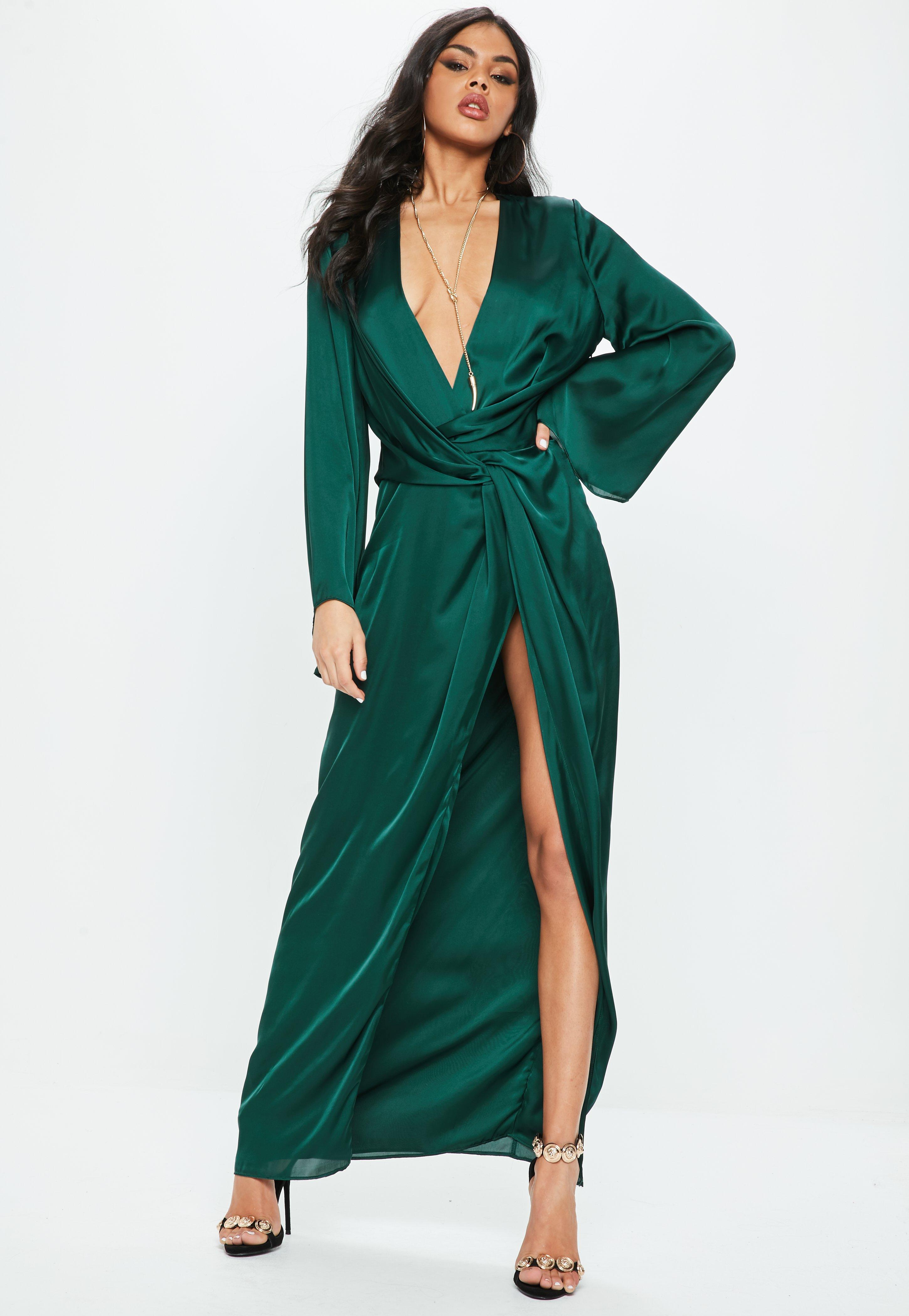 Green Wrap Maxi Dress Best Sale, UP TO ...
