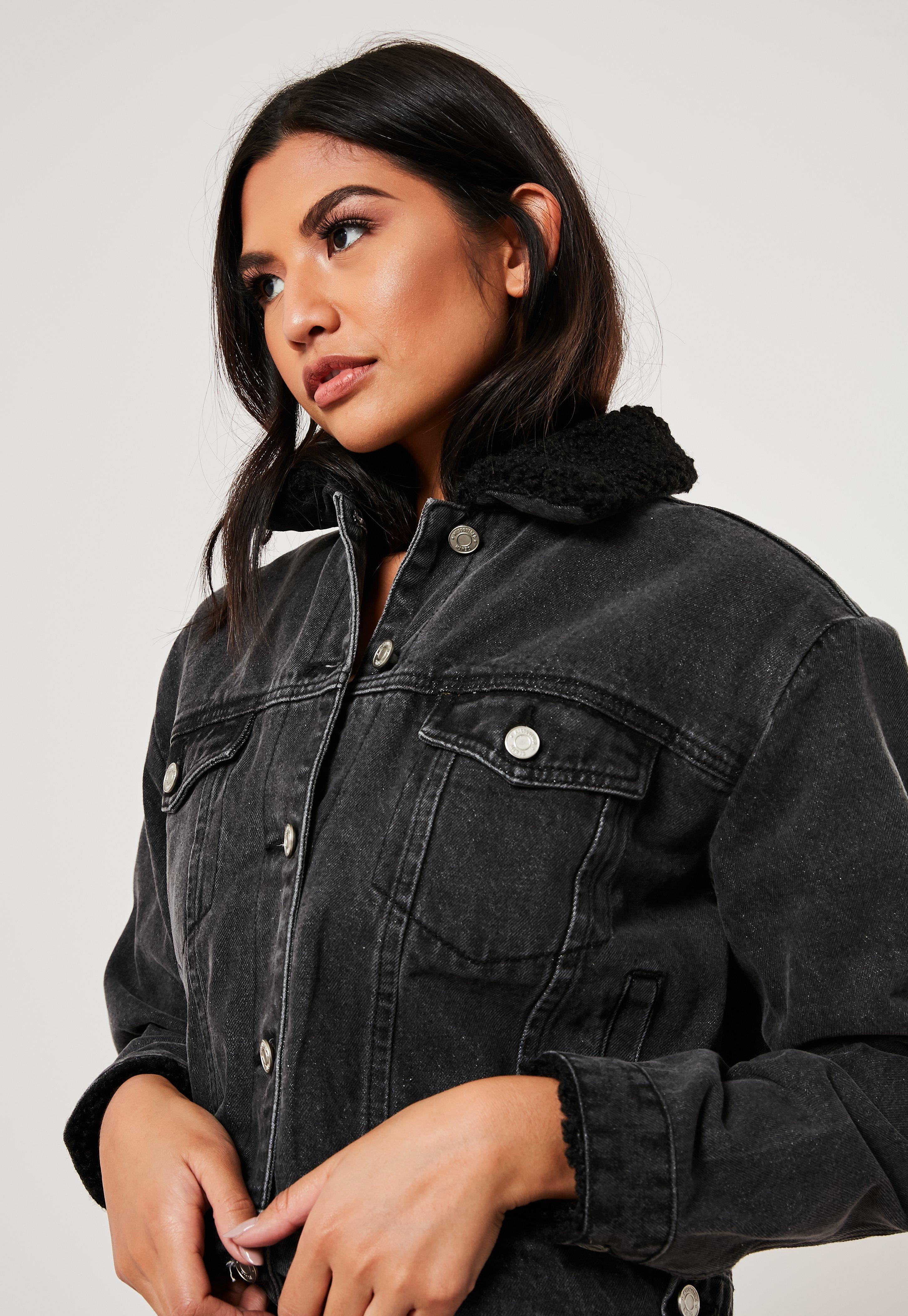 black borg denim jacket