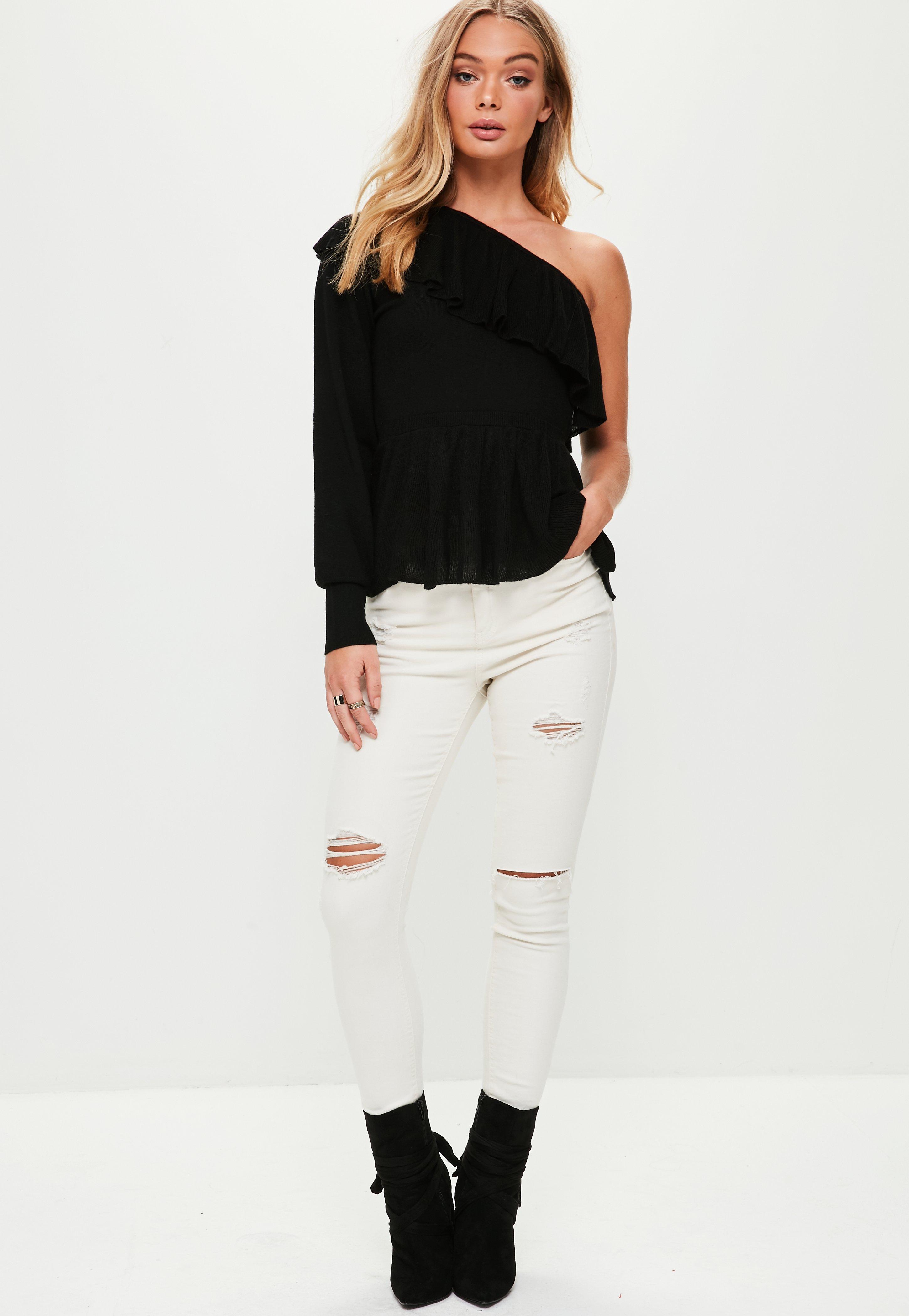 one shoulder jumper uk