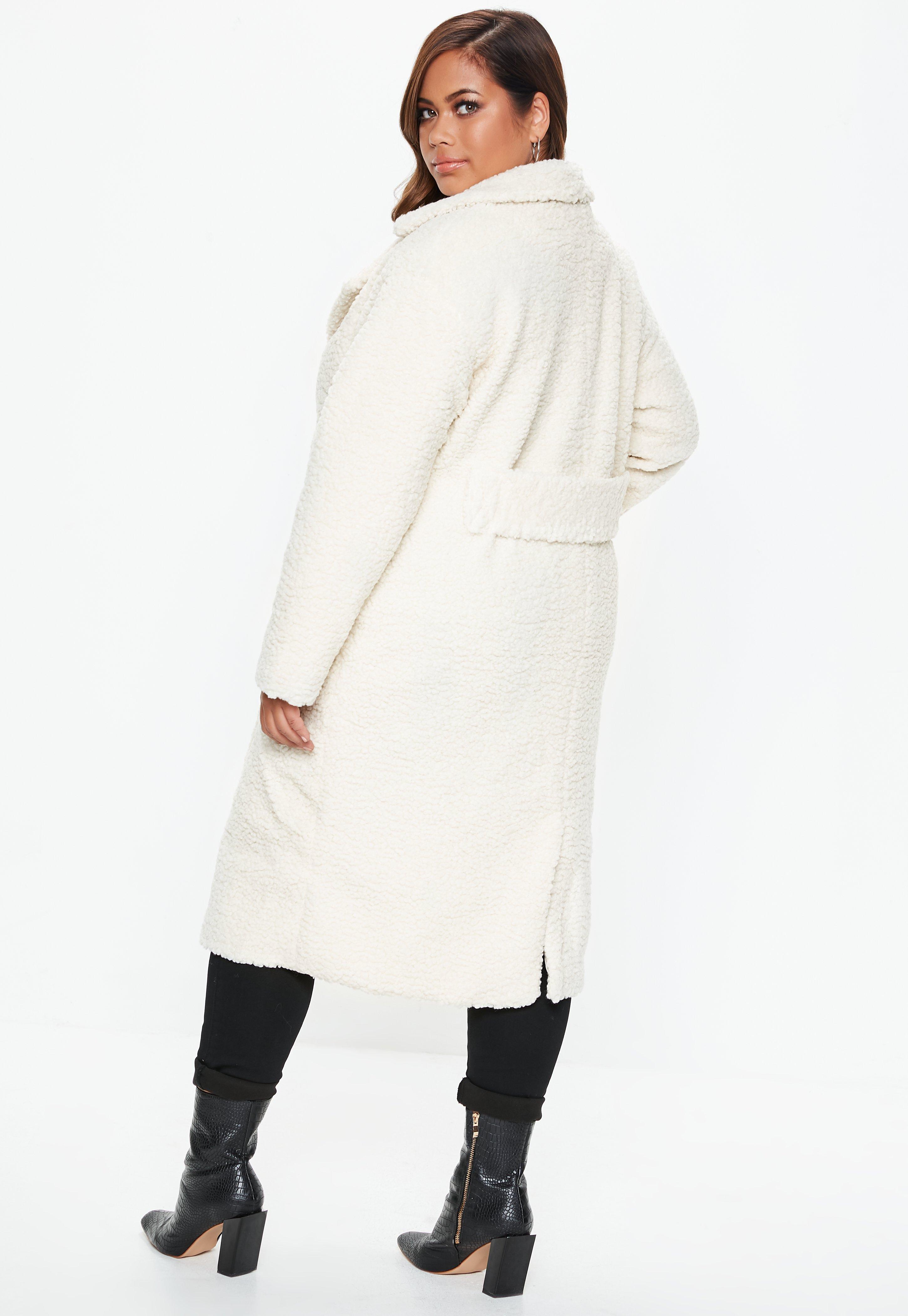 longline plus size coat