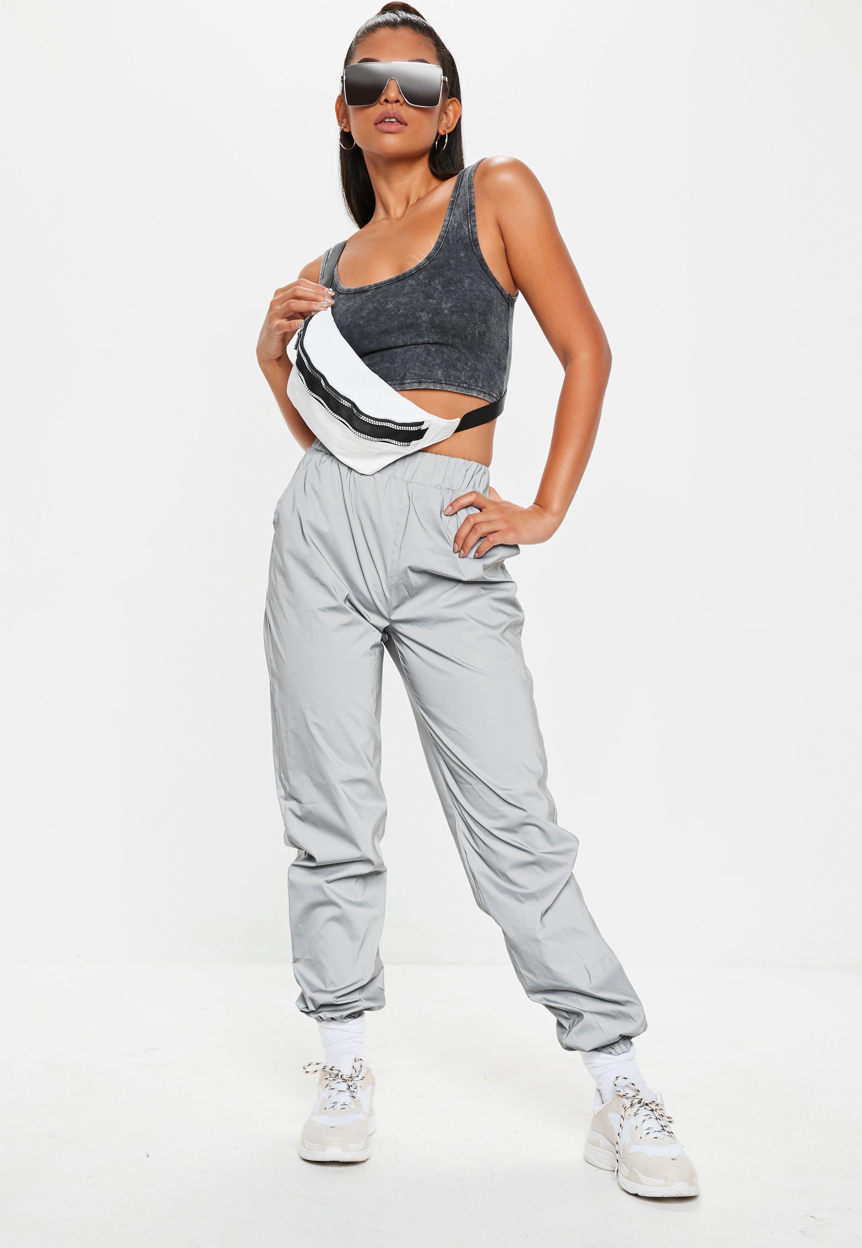 Reflective trousers missguided Clearance
