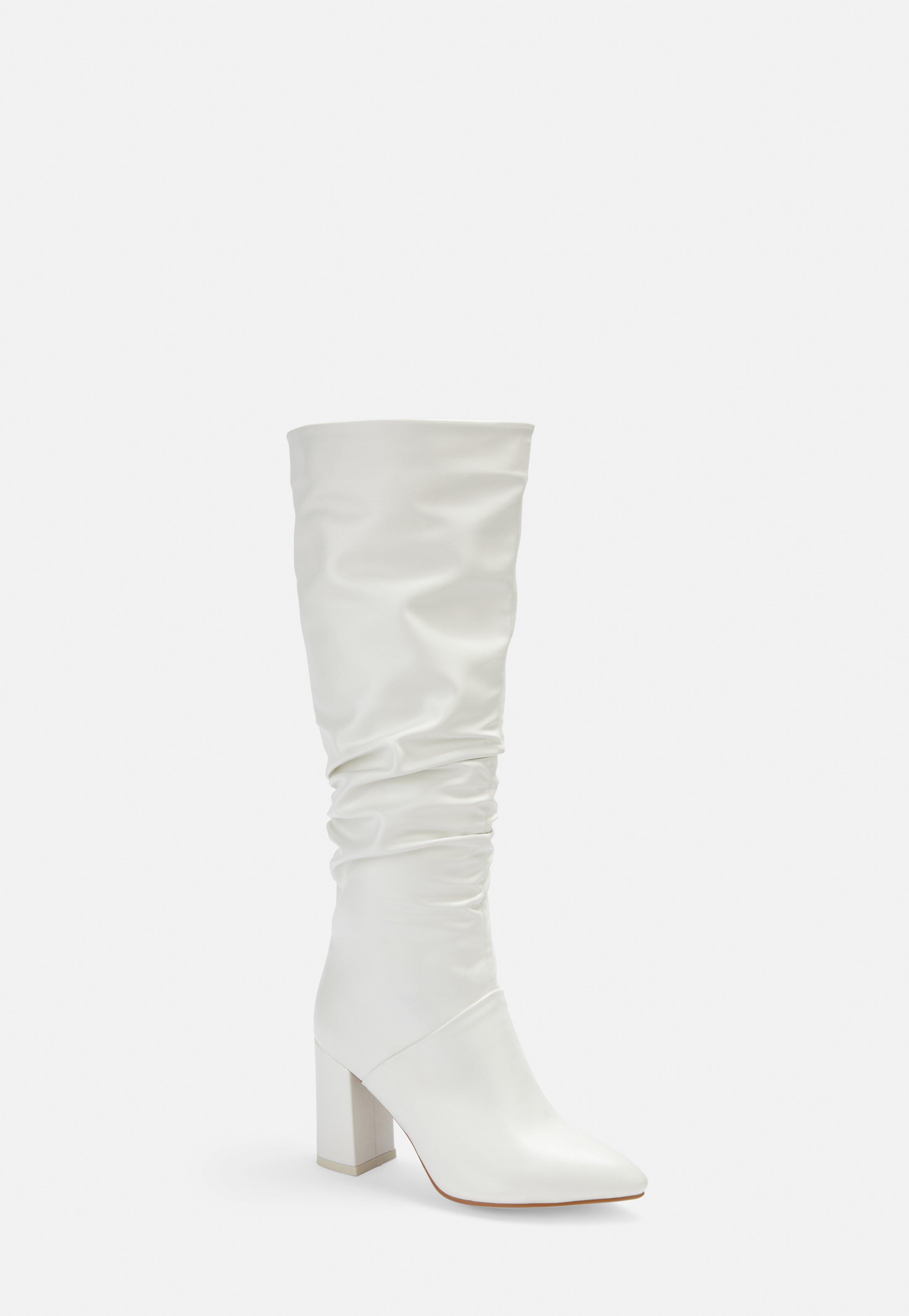 missguided white boots