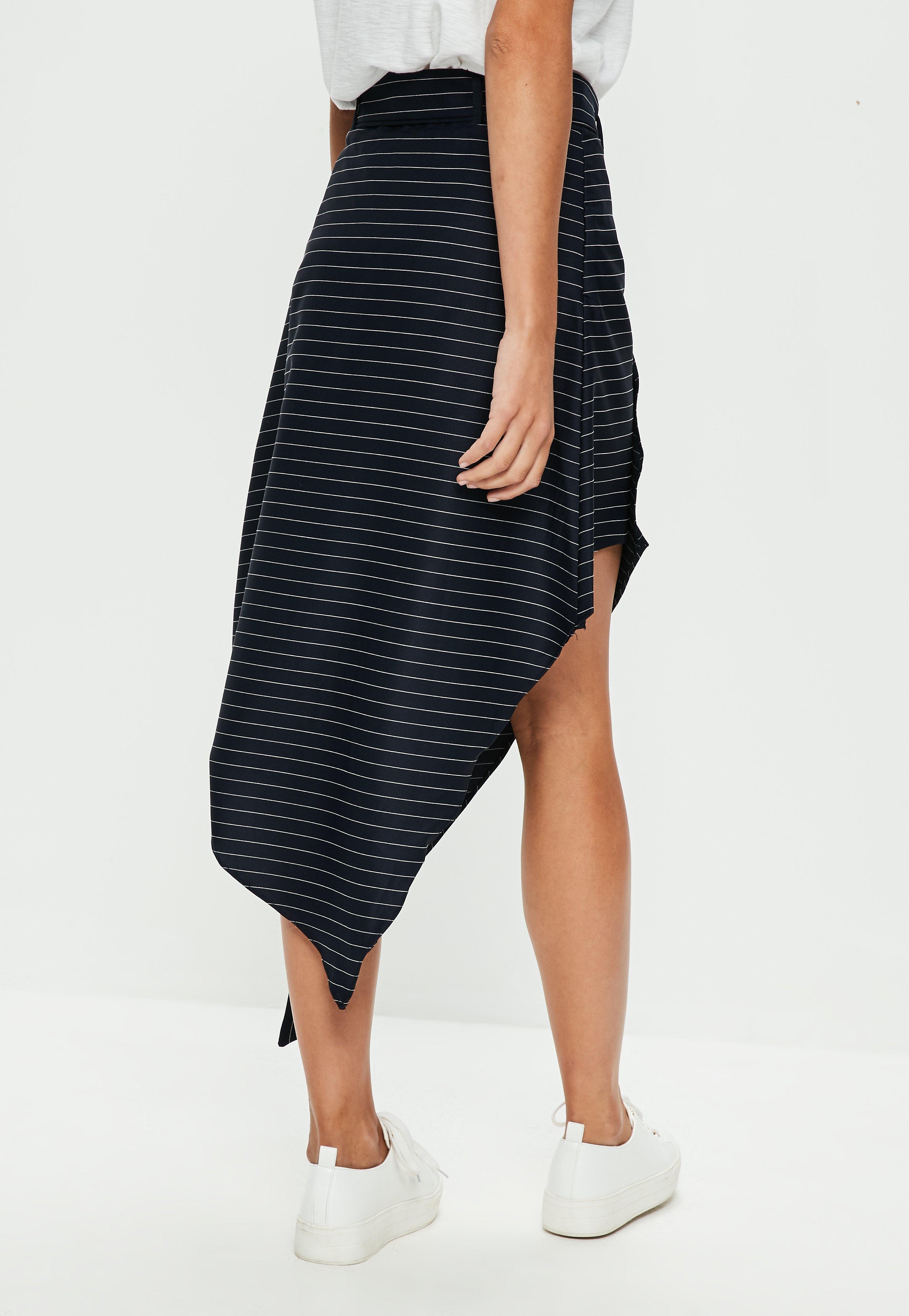pinstripe a line skirt