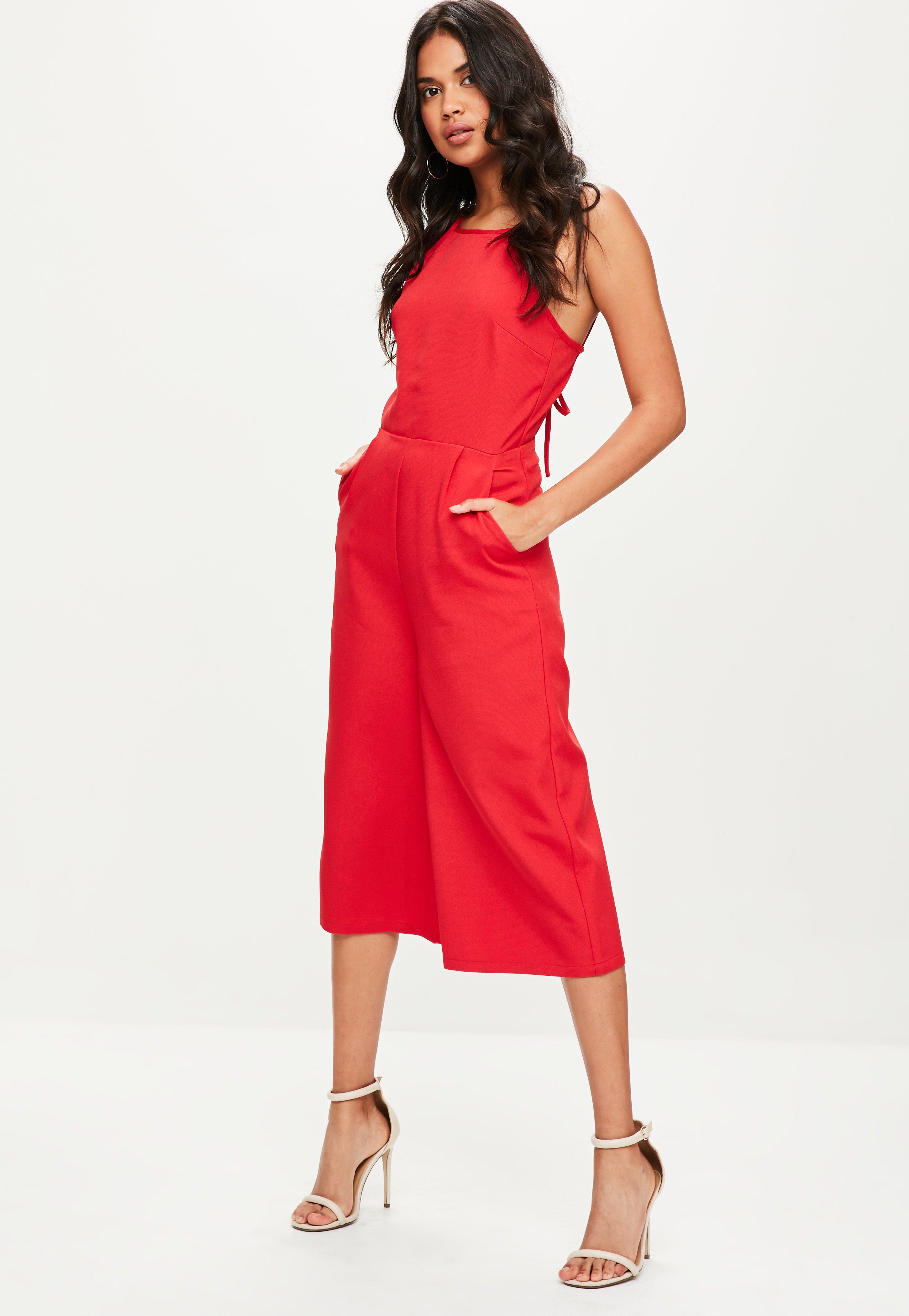 Backless culotte jumpsuit Clearance