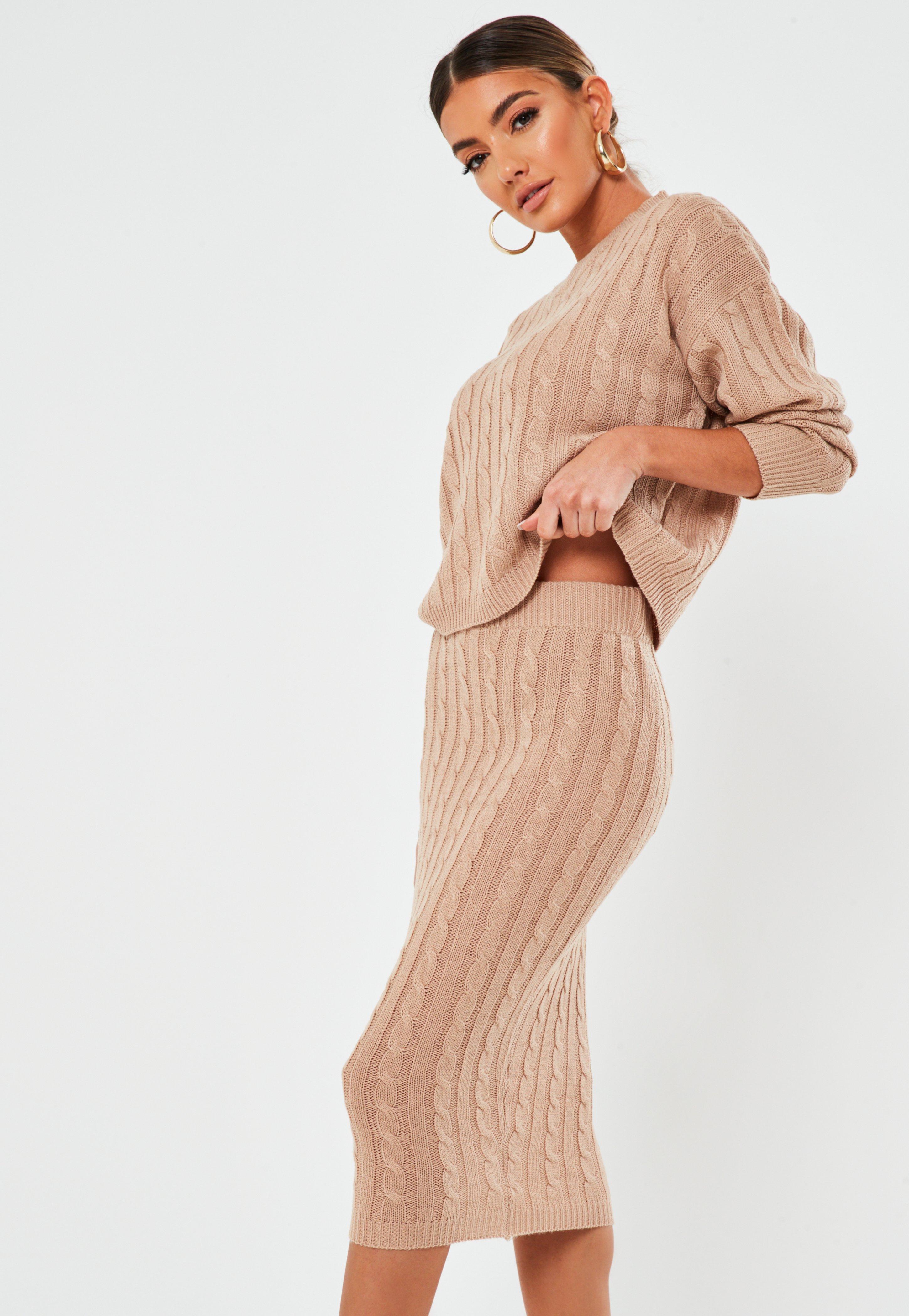 jumper and midi skirt co ord