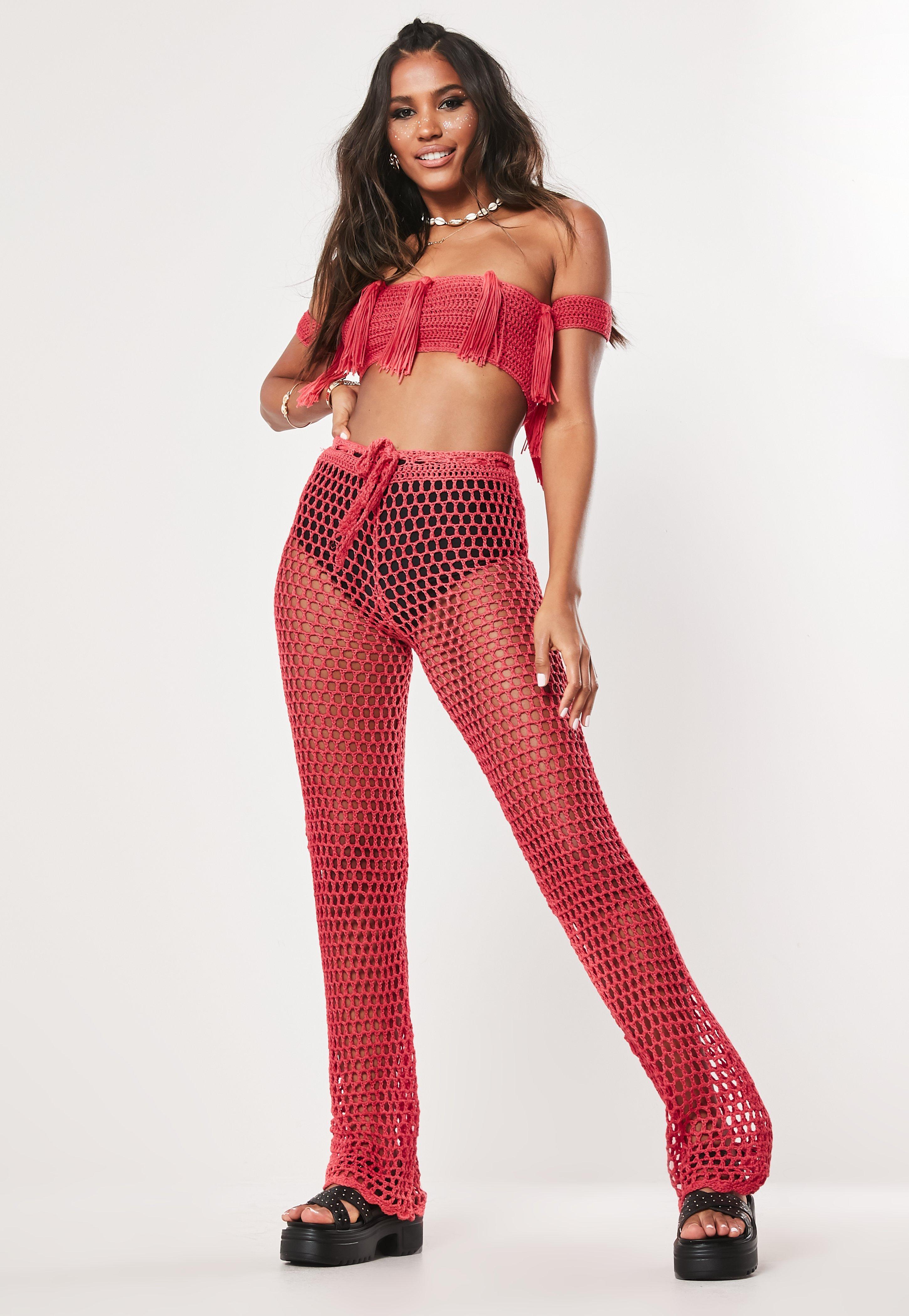 red tassel co ord