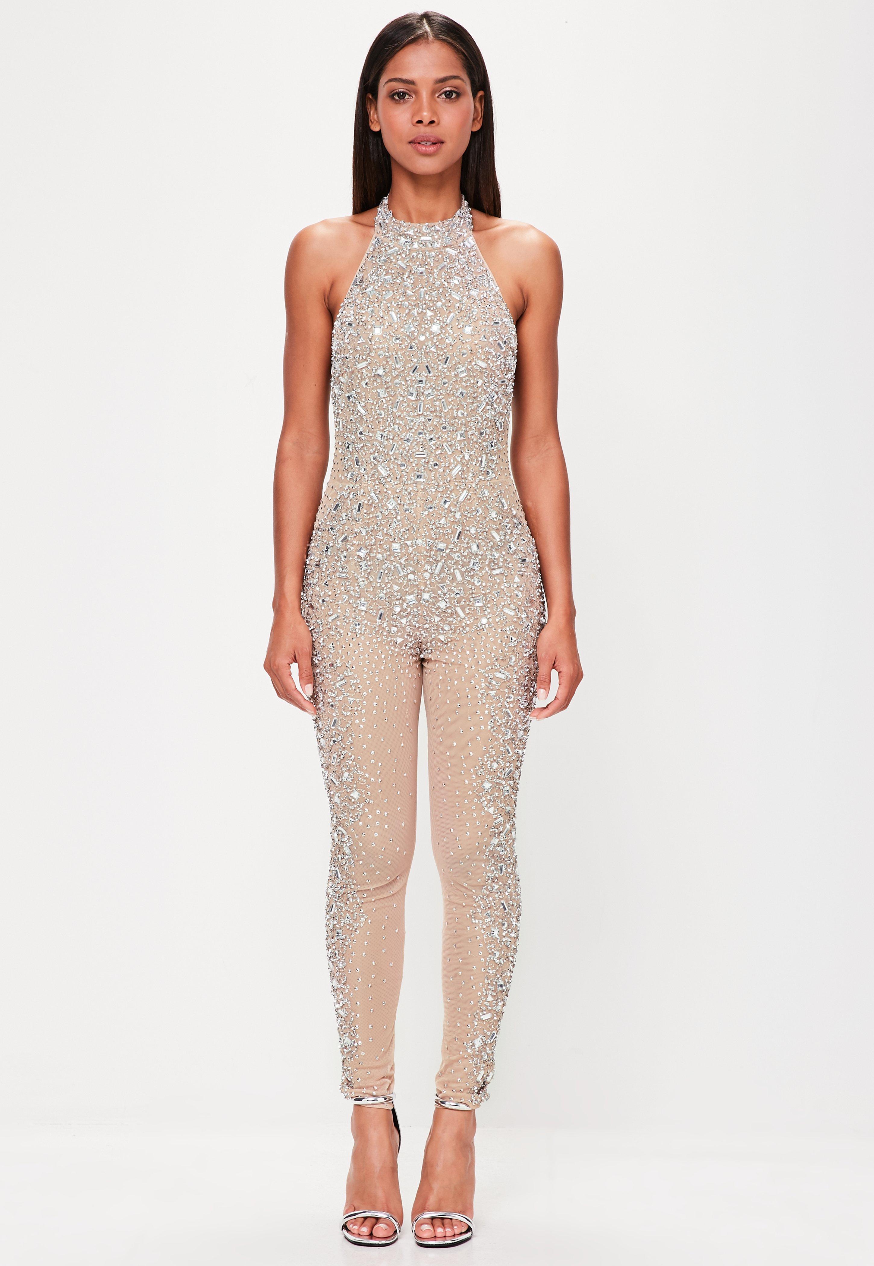 embellished jumpsuit missguided