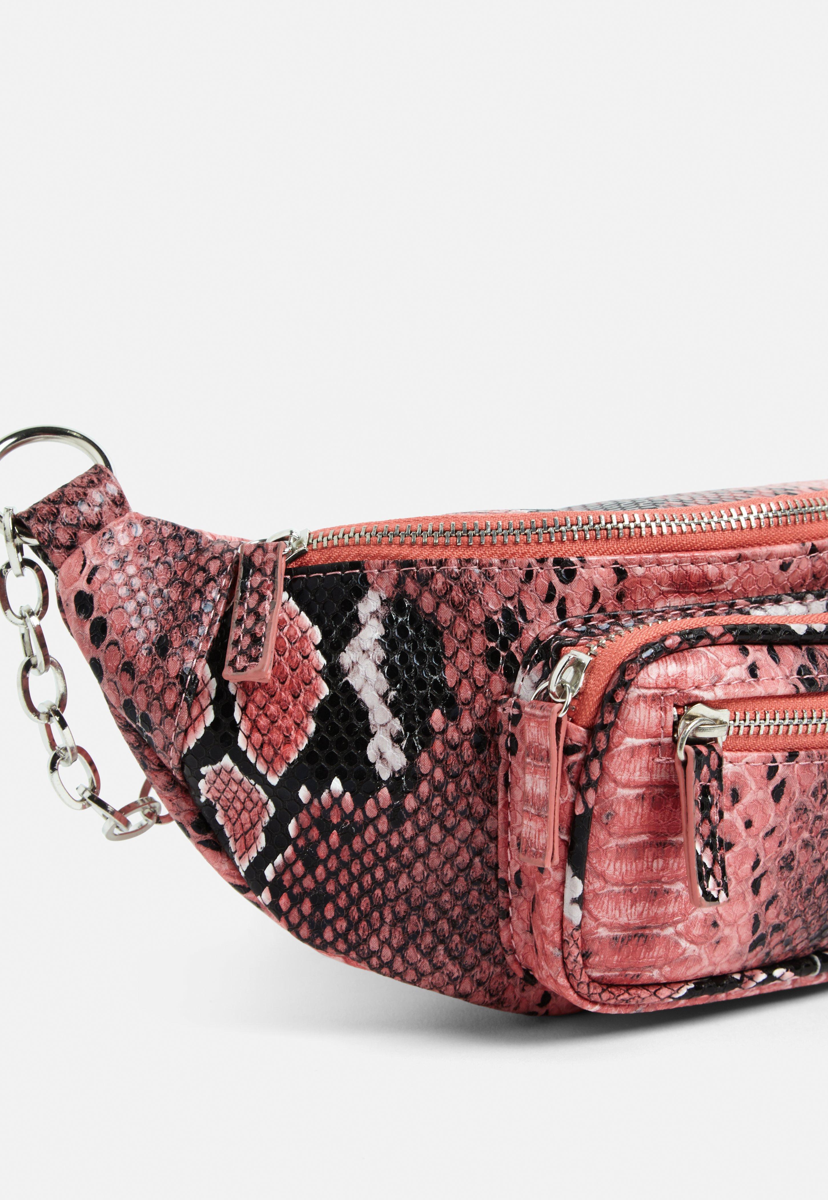 snake print bum bag