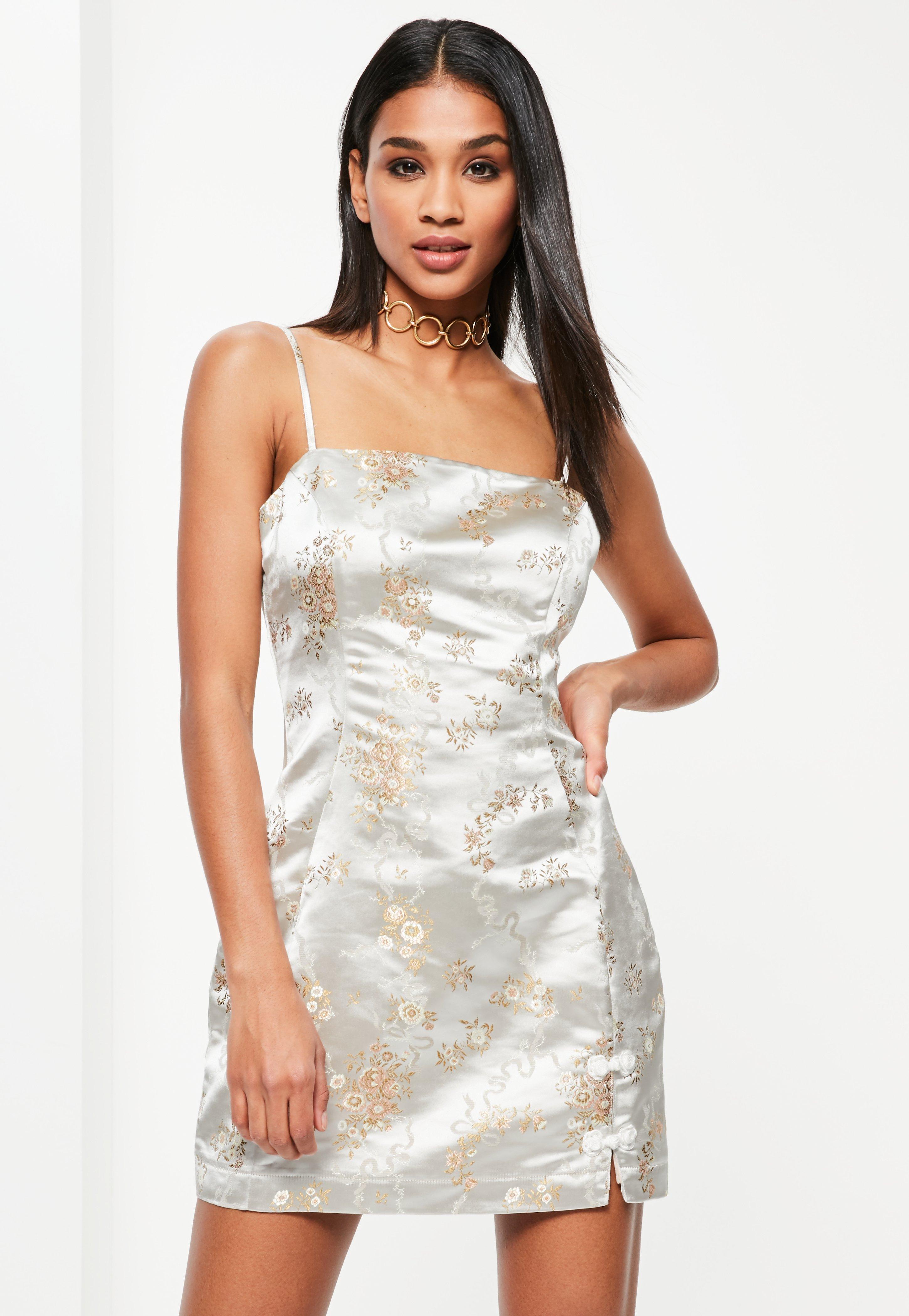 missguided silk dress