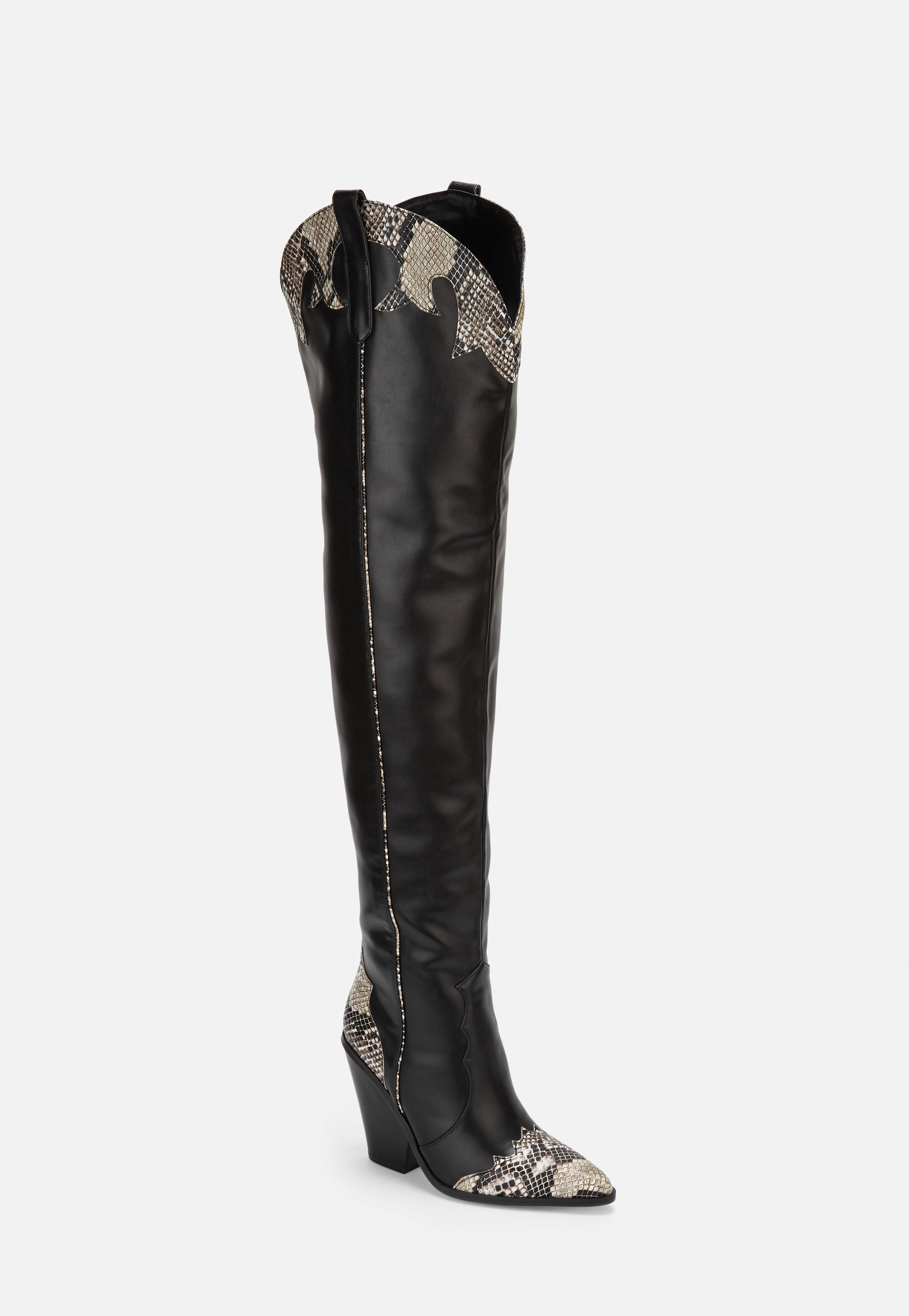 missguided thigh high boots