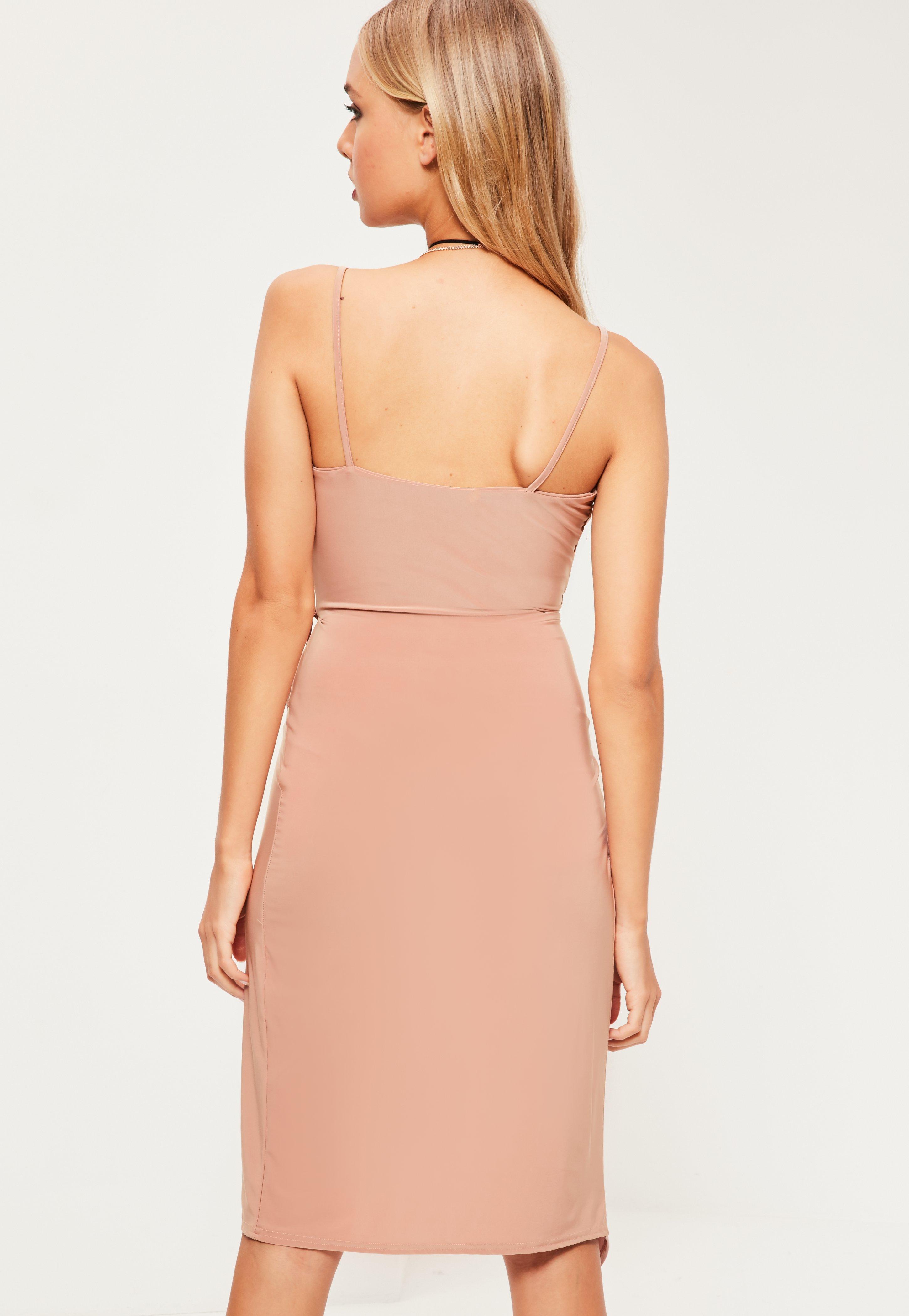 slinky wrap dress